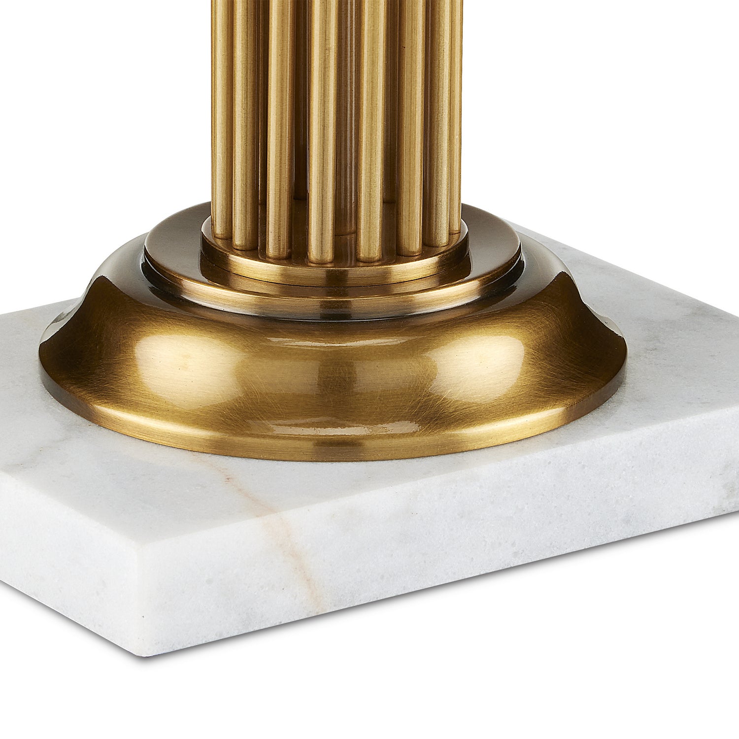 Currey and Company - 6000-0808 - One Light Table Lamp - Allegory Brass Table Lamp - Antique Brass/Natural