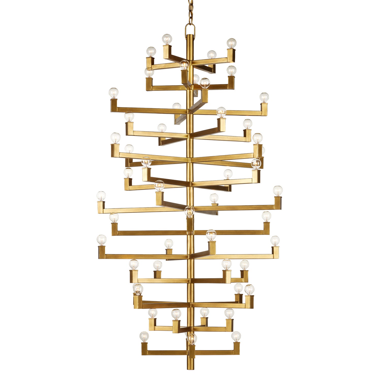 Currey and Company - 9000-0918 - 52 Light Chandelier - Andre Collection - Brass