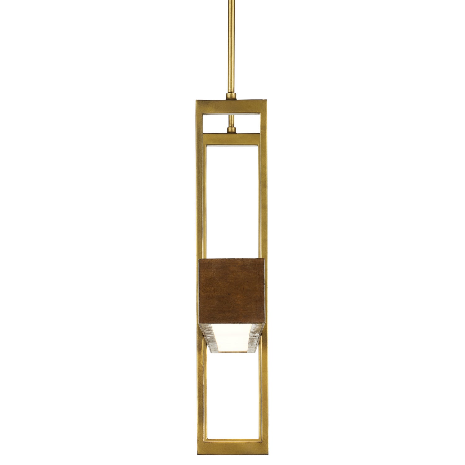 Currey and Company - 9000-0929 - LED Linear Chandelier - Tonbridge Chestnut Linear Chandelier - Chestnut/Brass