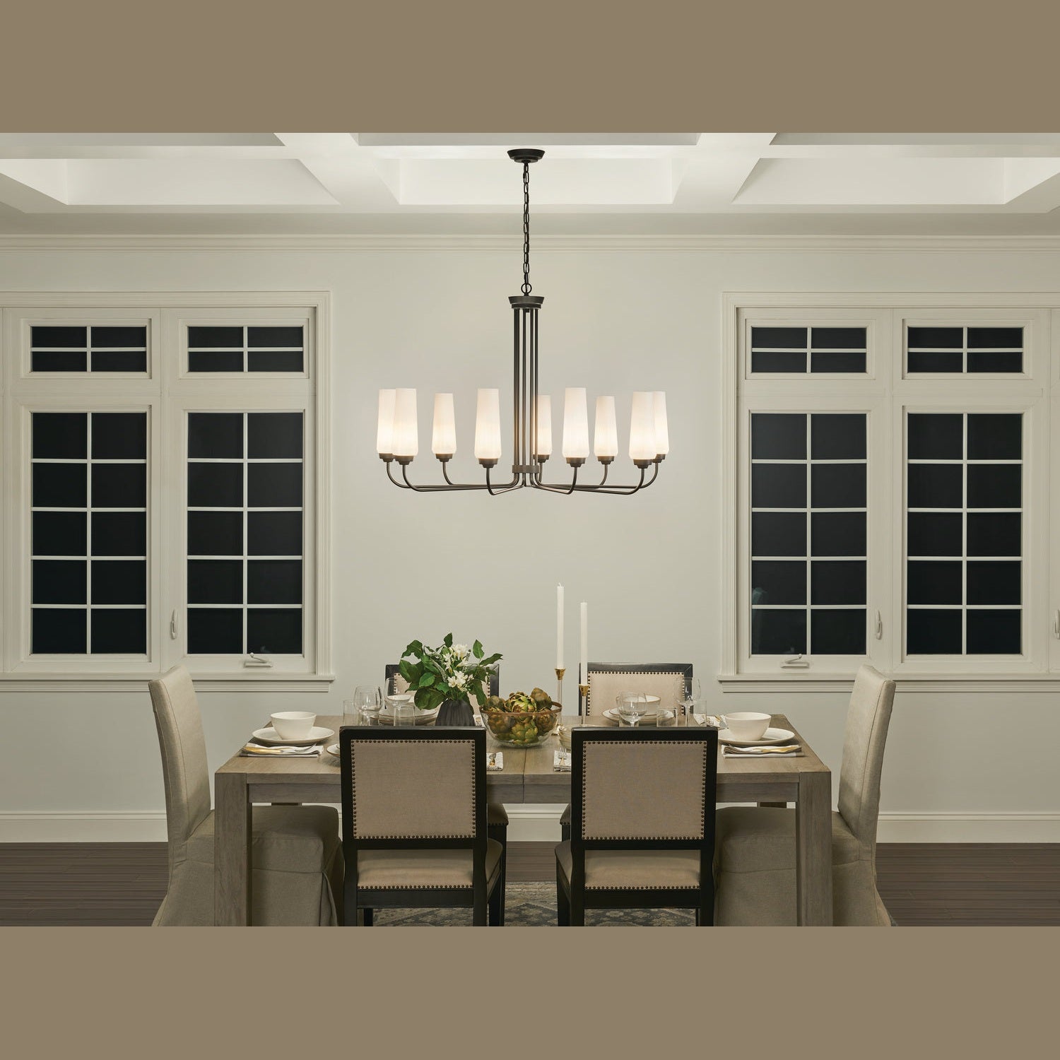 Kichler - 52481BK - Nine Light Chandelier - Truby - Black