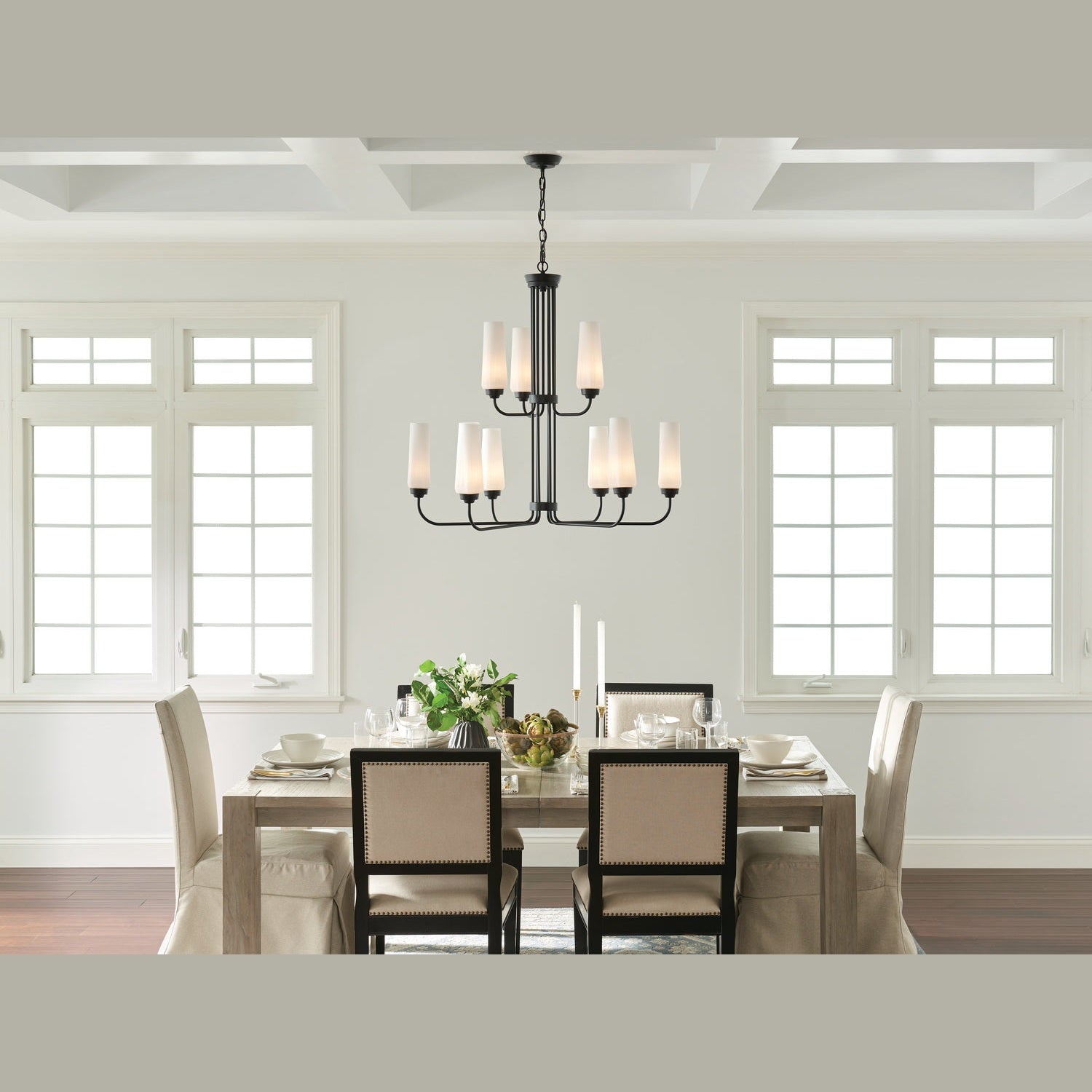 Kichler - 52482BK - Nine Light Chandelier - Truby - Black