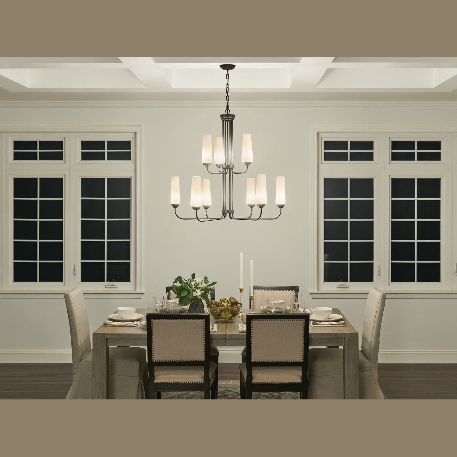 Kichler - 52482BK - Nine Light Chandelier - Truby - Black