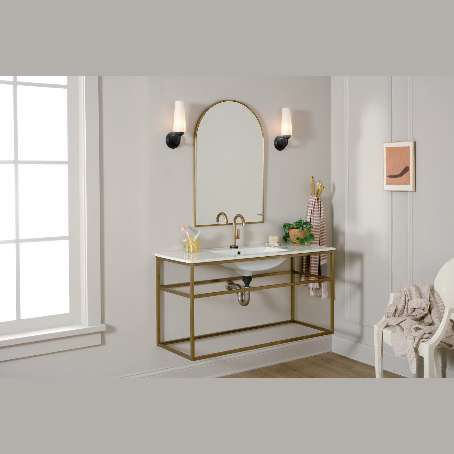 Kichler - 55073BK - One Light Wall Sconce - Truby - Black