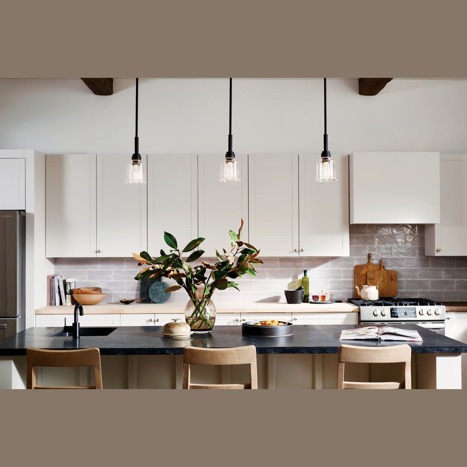 Kichler - 52399BK - One Light Mini Pendant - Aivian - Black