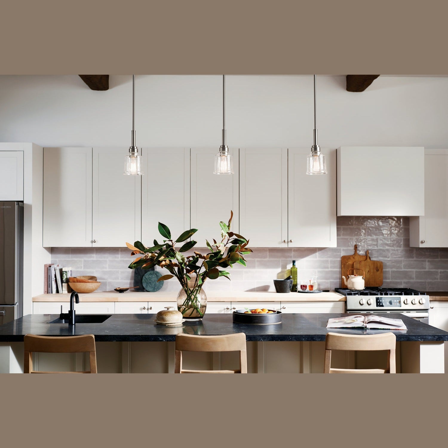 Kichler - 52399NI - One Light Mini Pendant - Aivian - Nickel Textured