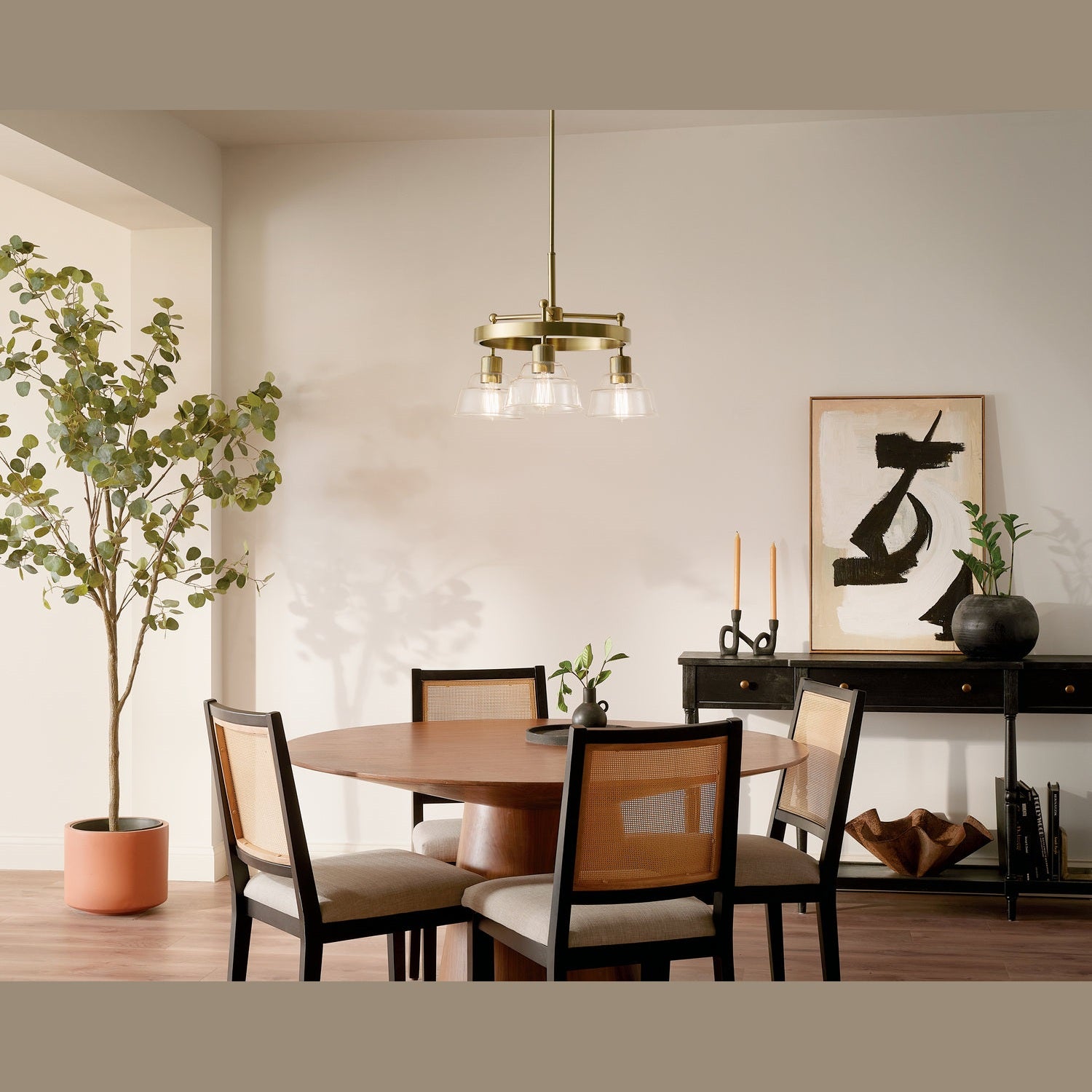 Kichler - 52402BNB - Three Light Chandelier - Eastmont - Brushed Brass