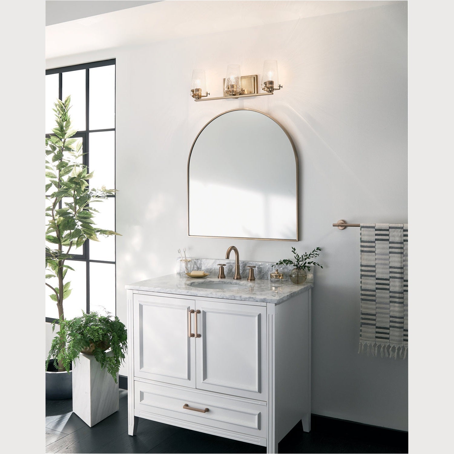Kichler - 45297CPZ - Three Light Bath - Alton - Champagne Bronze