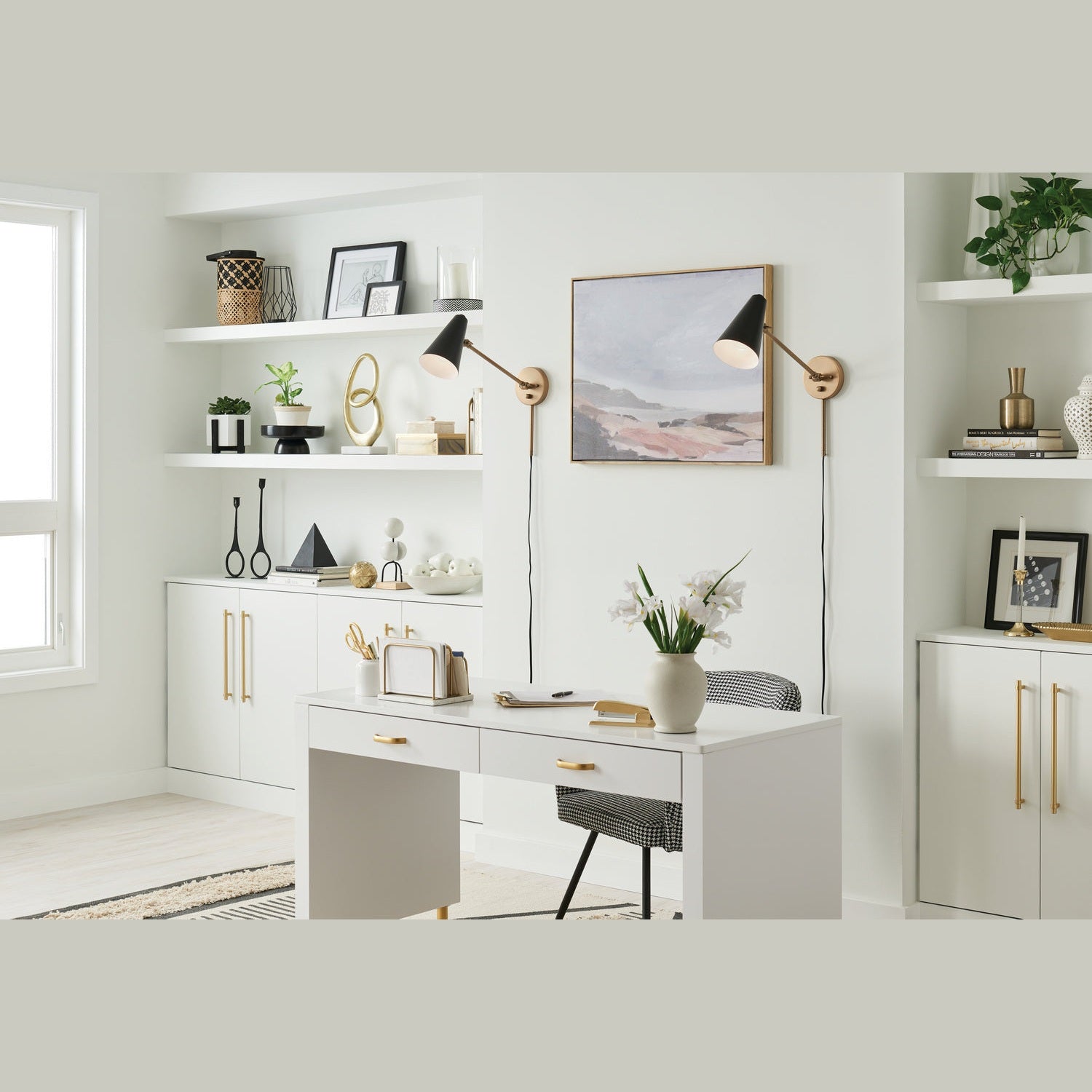 Kichler - 52485NBRB - One Light Wall Sconce - Sylvia - Natural Brass
