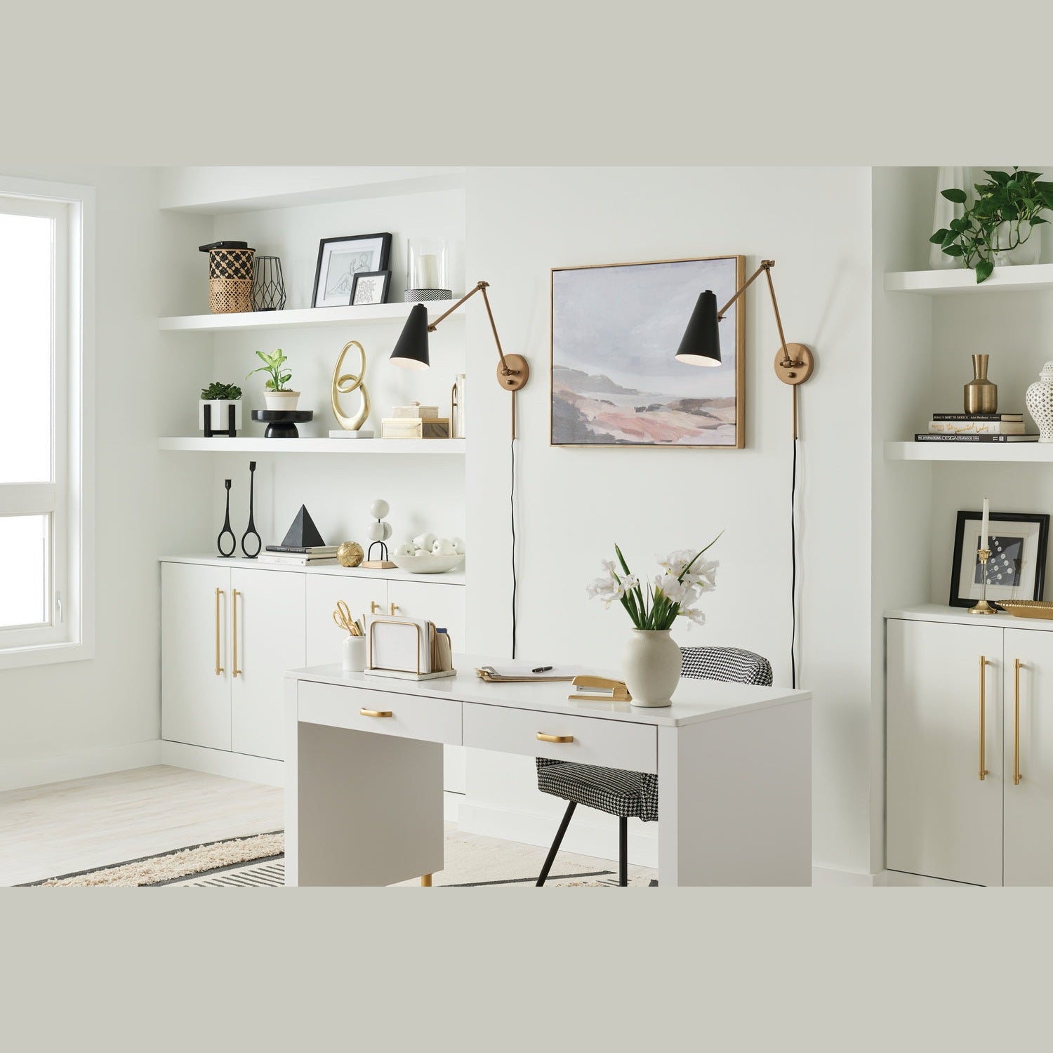 Kichler - 52486NBRB - One Light Wall Sconce - Sylvia - Natural Brass