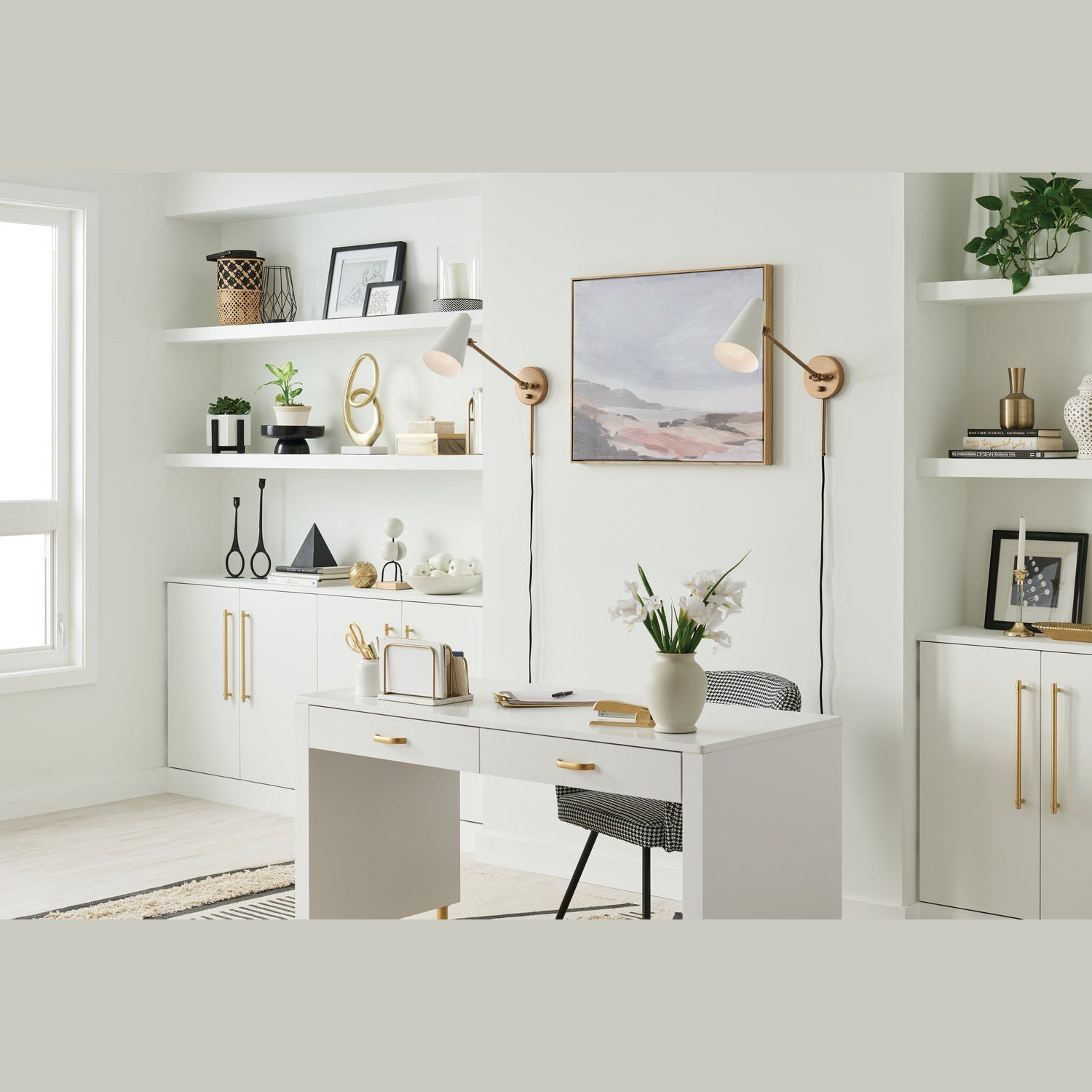 Kichler - 52485NBRW - One Light Wall Sconce - Sylvia - Natural Brass