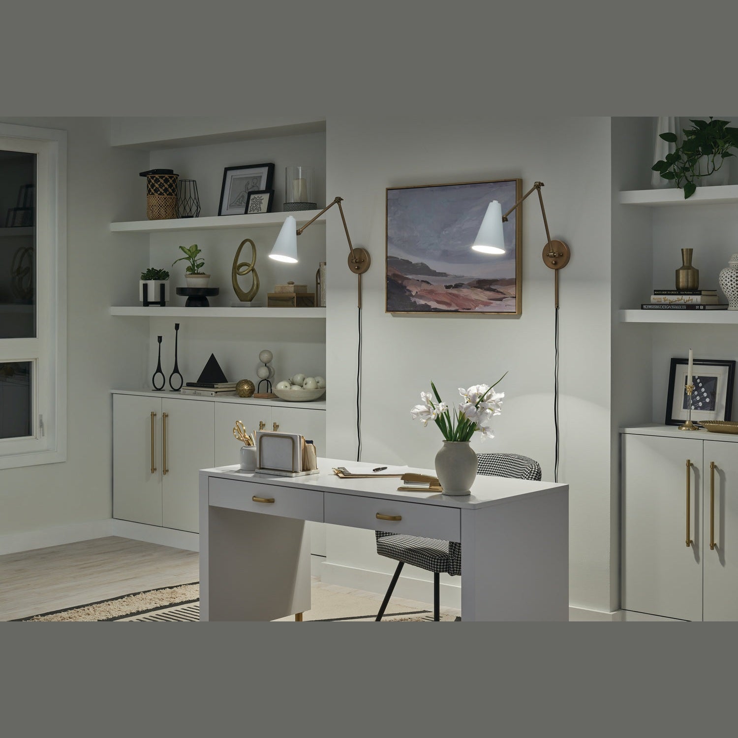 Kichler - 52486NBRW - One Light Wall Sconce - Sylvia - Natural Brass