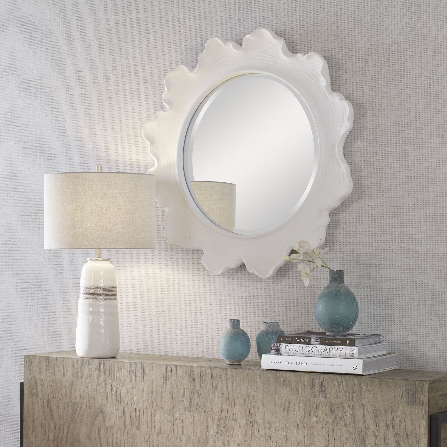 Uttermost - 09797 - Mirror - Sea Coral - Matte White