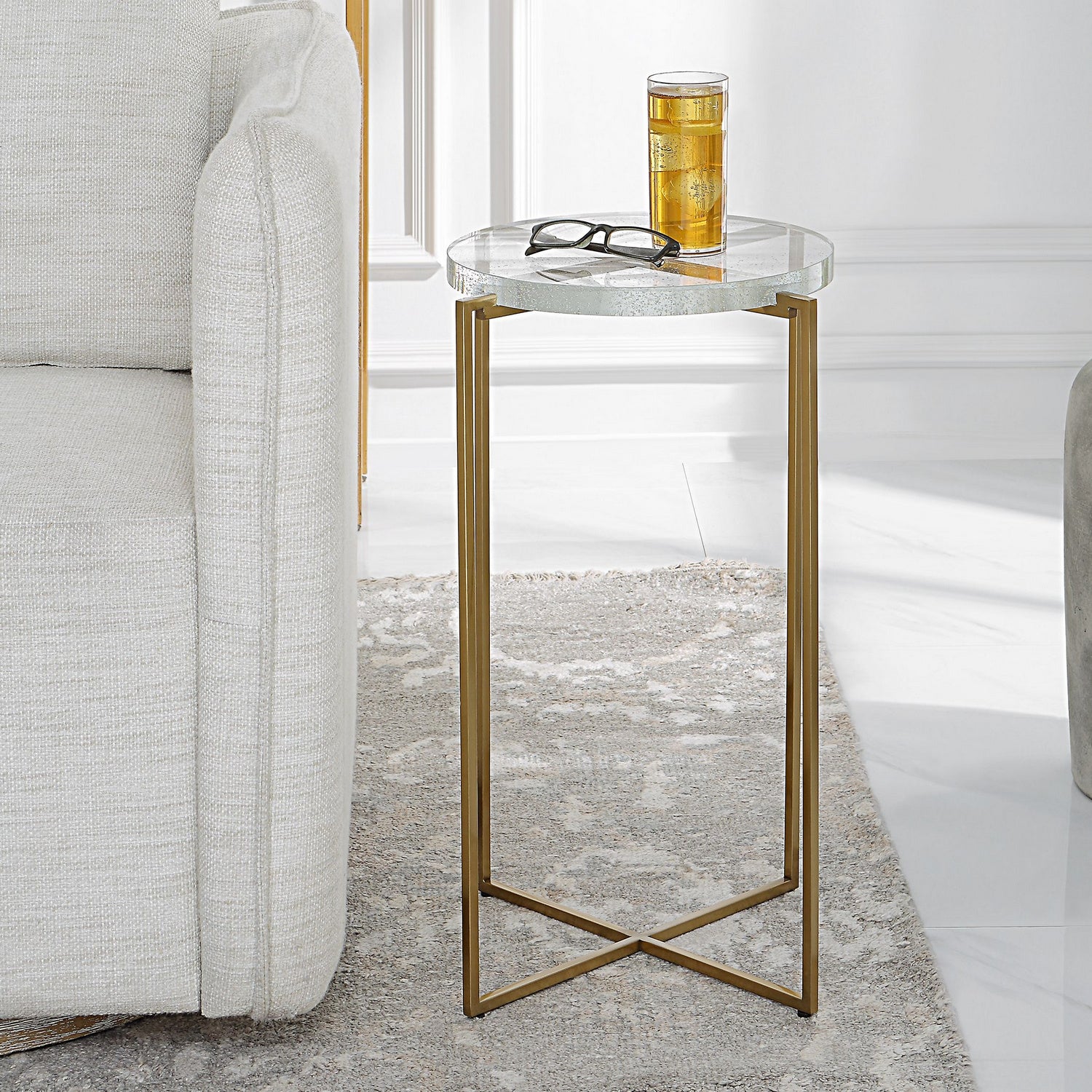 Uttermost - 25226 - Accent Table - Star-crossed - Brushed Gold