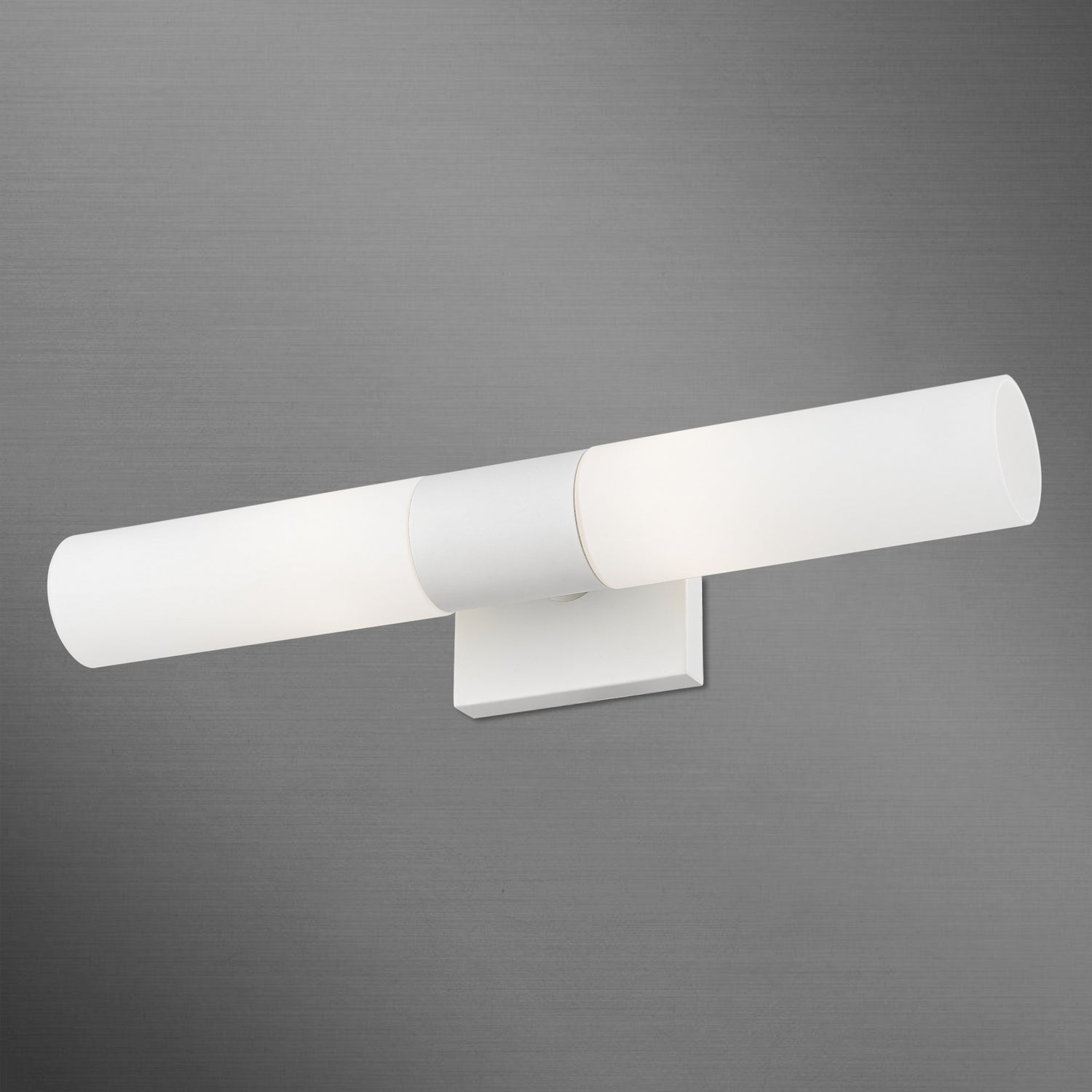 Livex Lighting - 10102-03 - Two Light Vanity Sconce - Aero - White w/Brushed Nickel