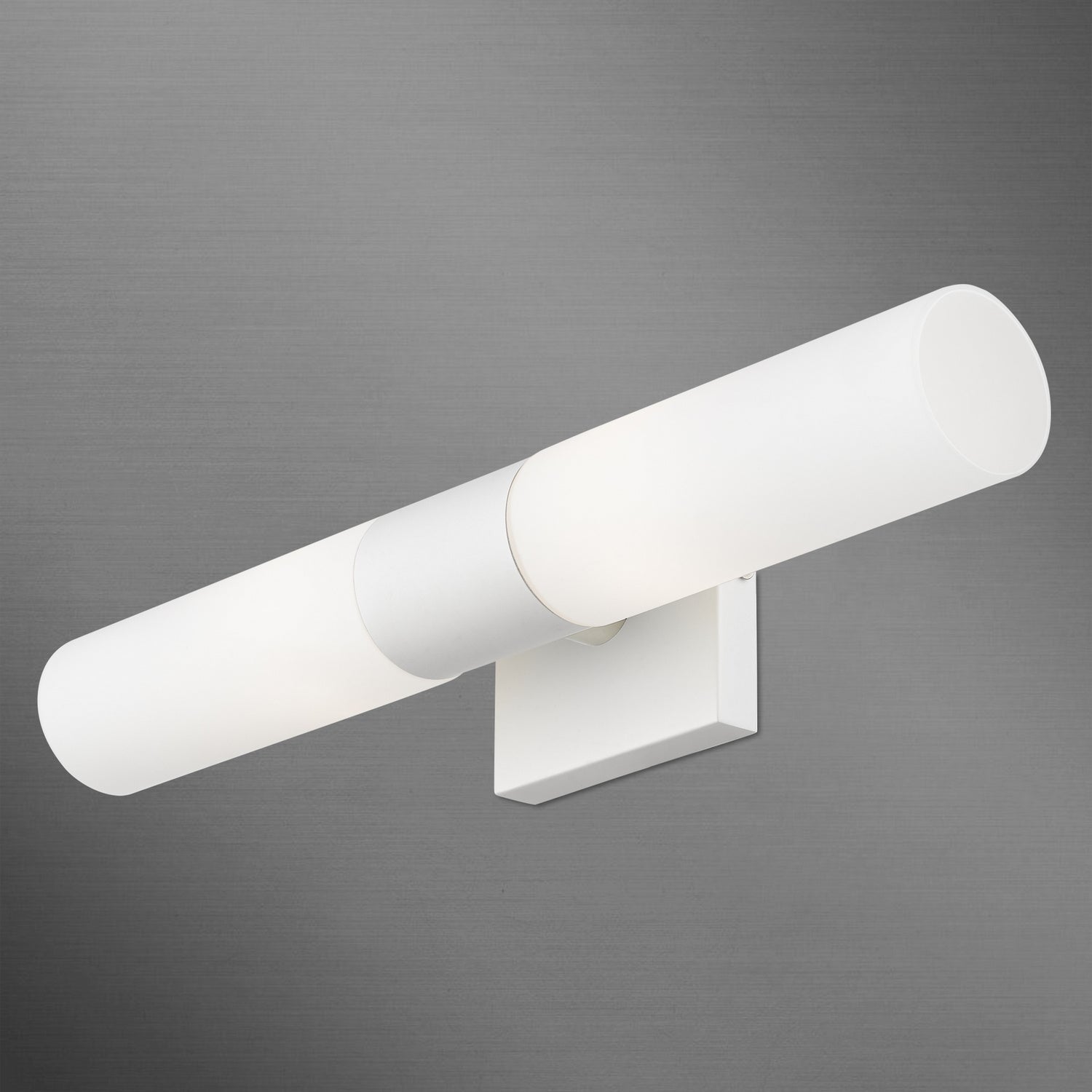 Livex Lighting - 10102-03 - Two Light Vanity Sconce - Aero - White w/Brushed Nickel
