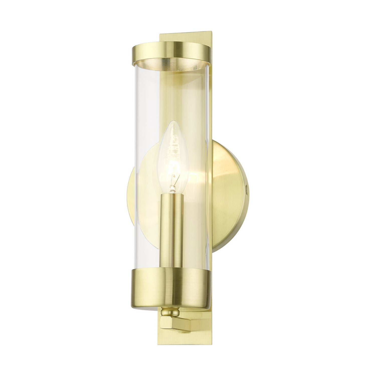 Livex Lighting - 10141-12 - One Light Wall Sconce - Castleton - Satin Brass