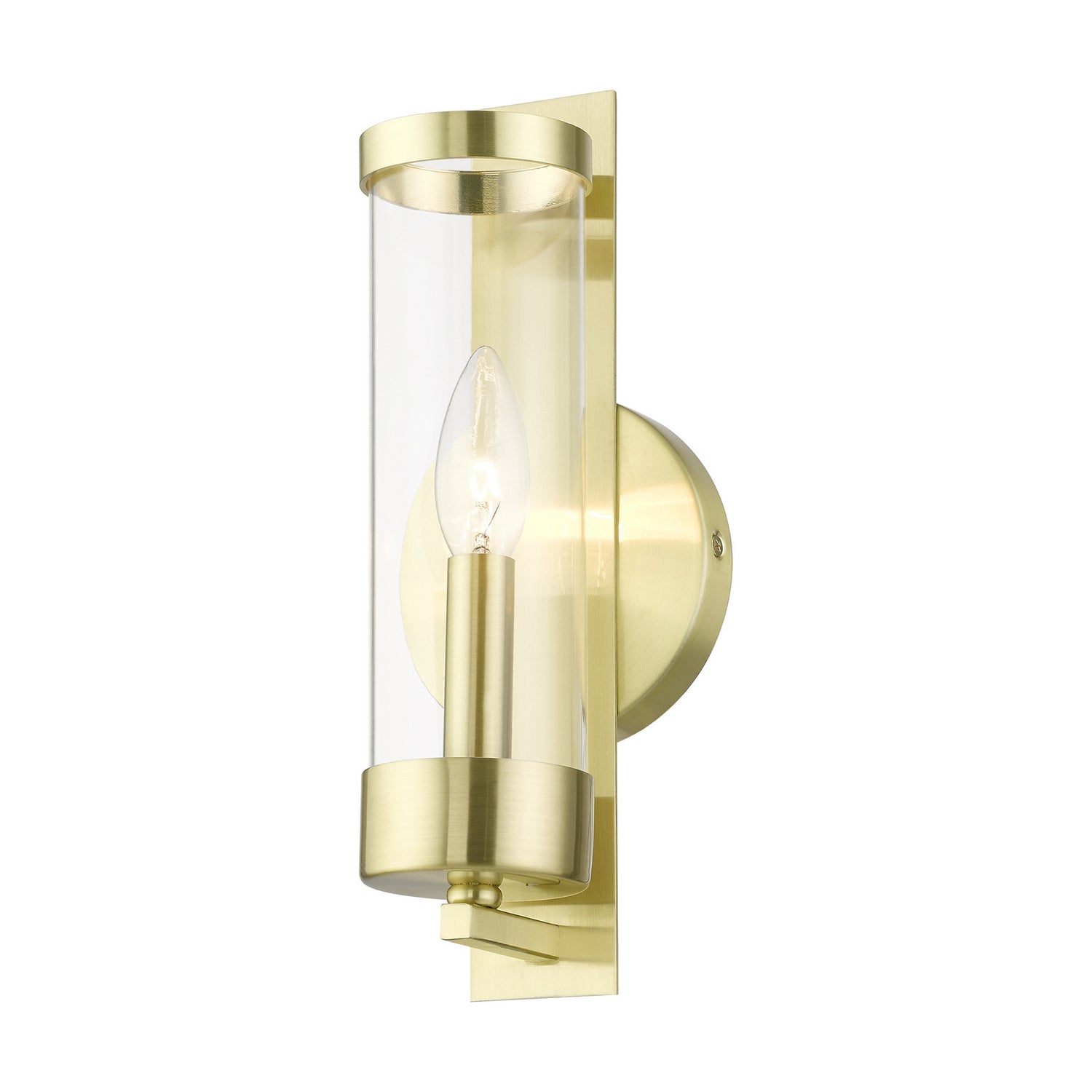 Livex Lighting - 10141-12 - One Light Wall Sconce - Castleton - Satin Brass