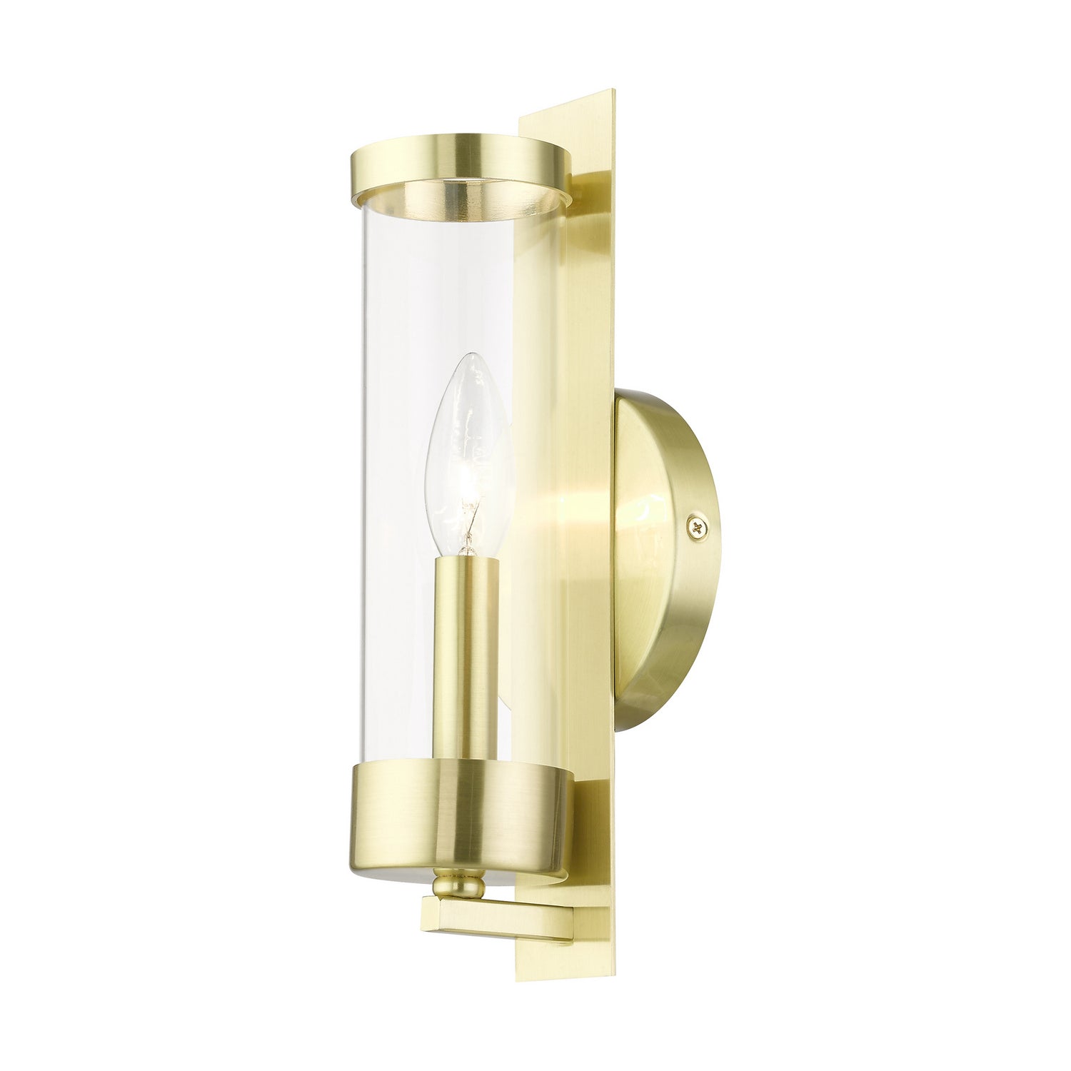 Livex Lighting - 10141-12 - One Light Wall Sconce - Castleton - Satin Brass
