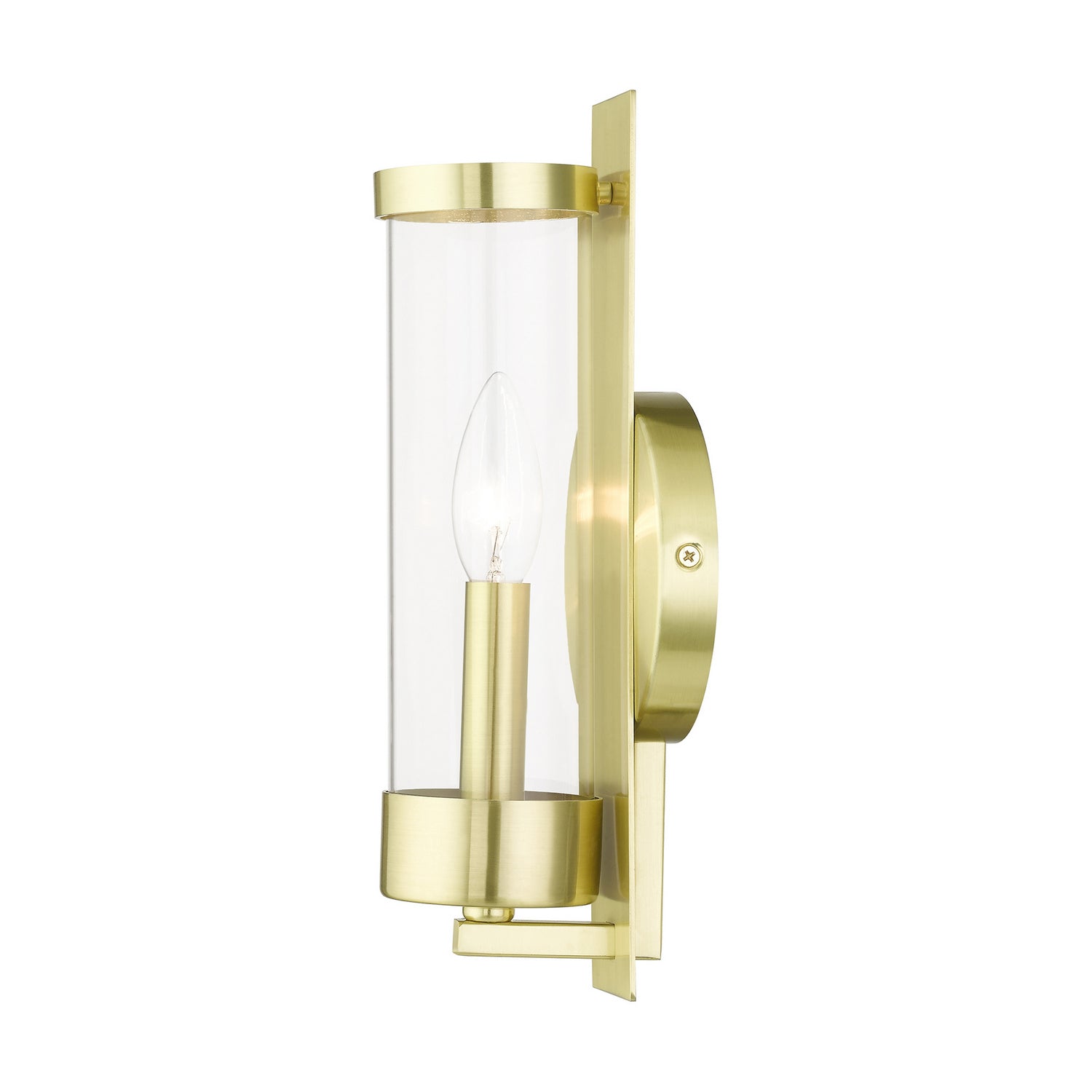 Livex Lighting - 10141-12 - One Light Wall Sconce - Castleton - Satin Brass