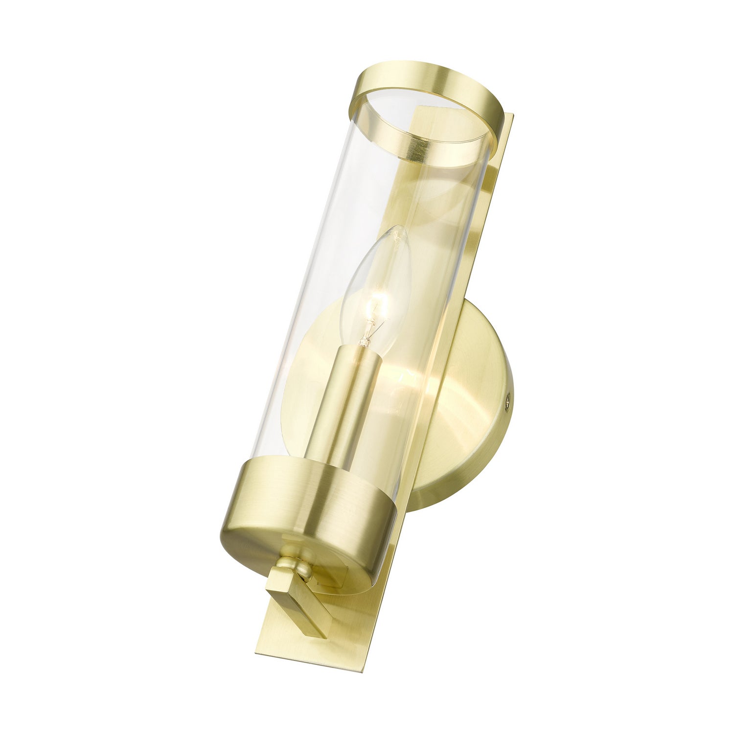 Livex Lighting - 10141-12 - One Light Wall Sconce - Castleton - Satin Brass