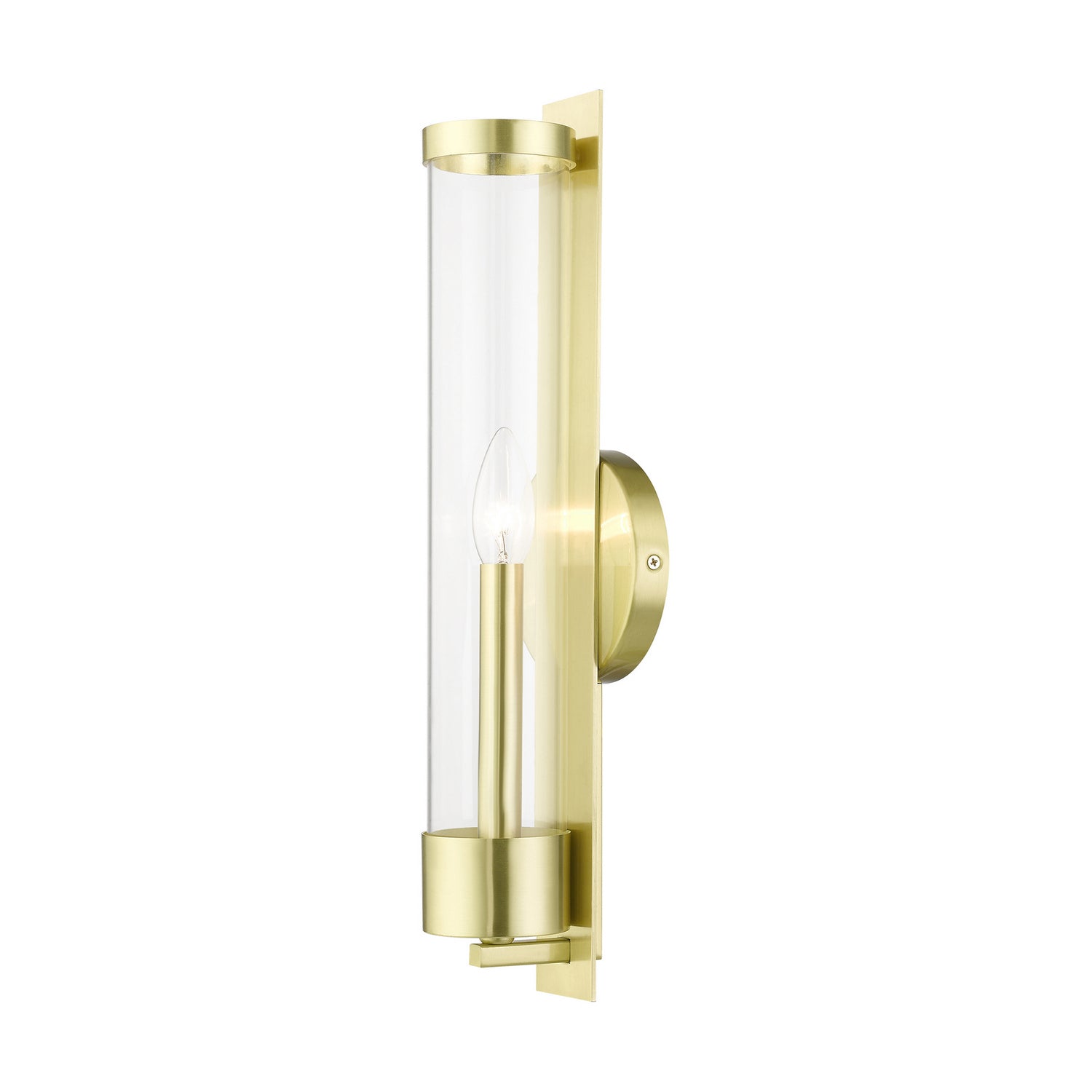 Livex Lighting - 10142-12 - One Light Wall Sconce - Castleton - Satin Brass