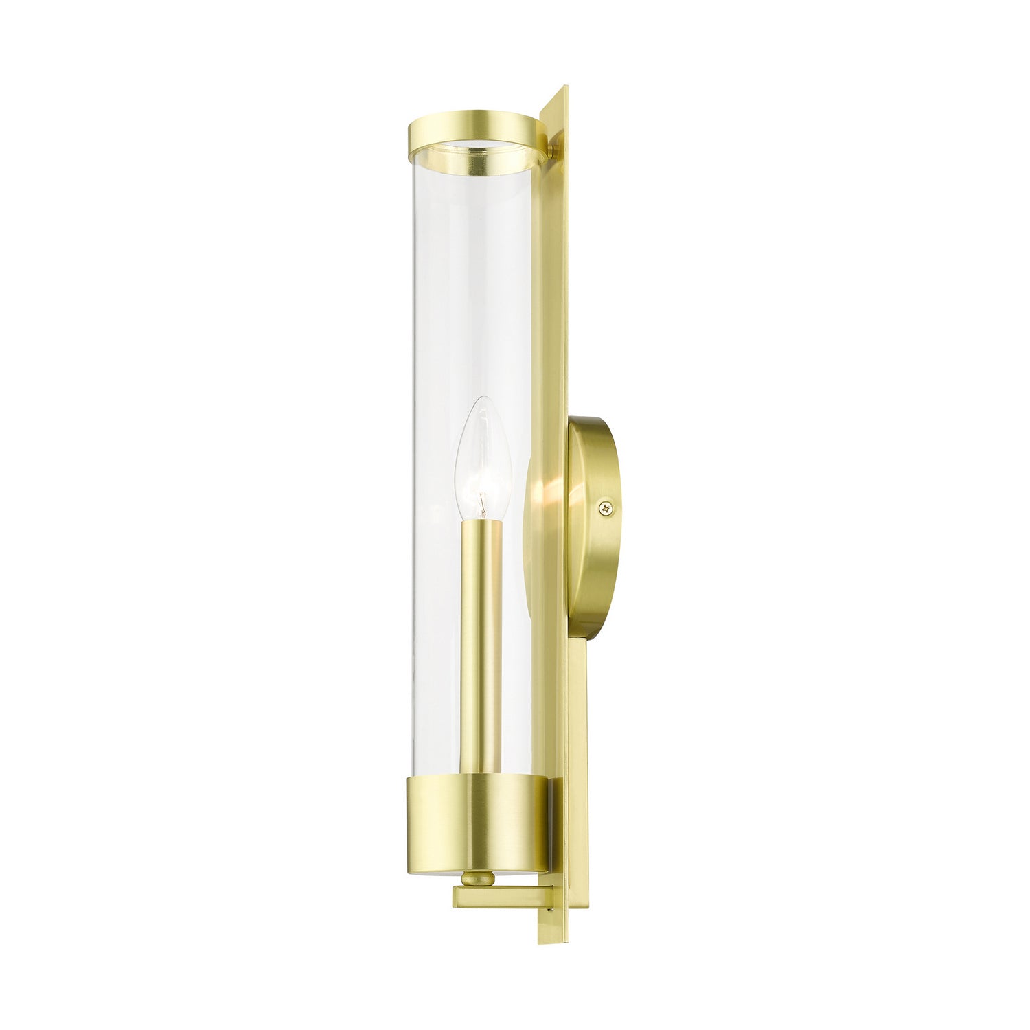 Livex Lighting - 10142-12 - One Light Wall Sconce - Castleton - Satin Brass