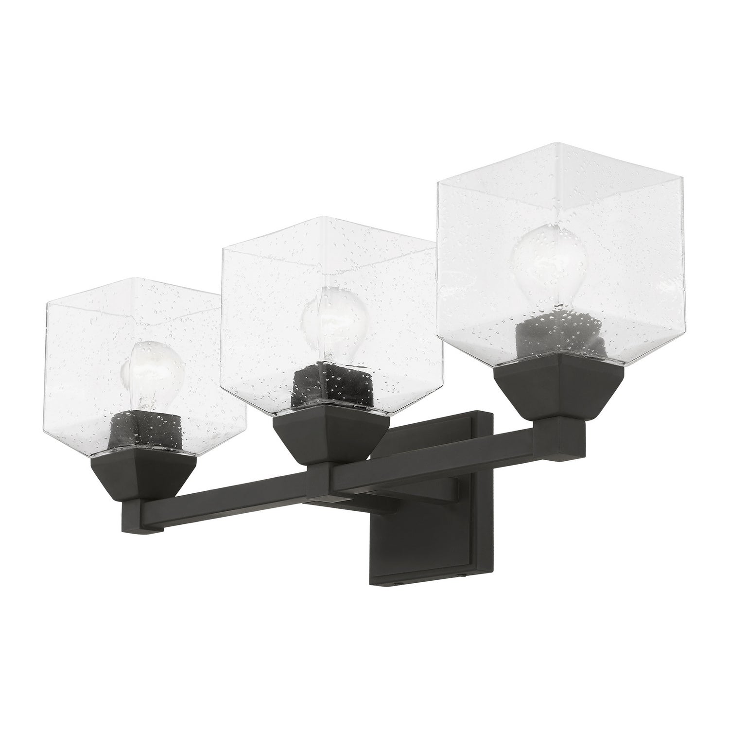 Livex Lighting - 10383-04 - Three Light Vanity Sconce - Aragon - Black