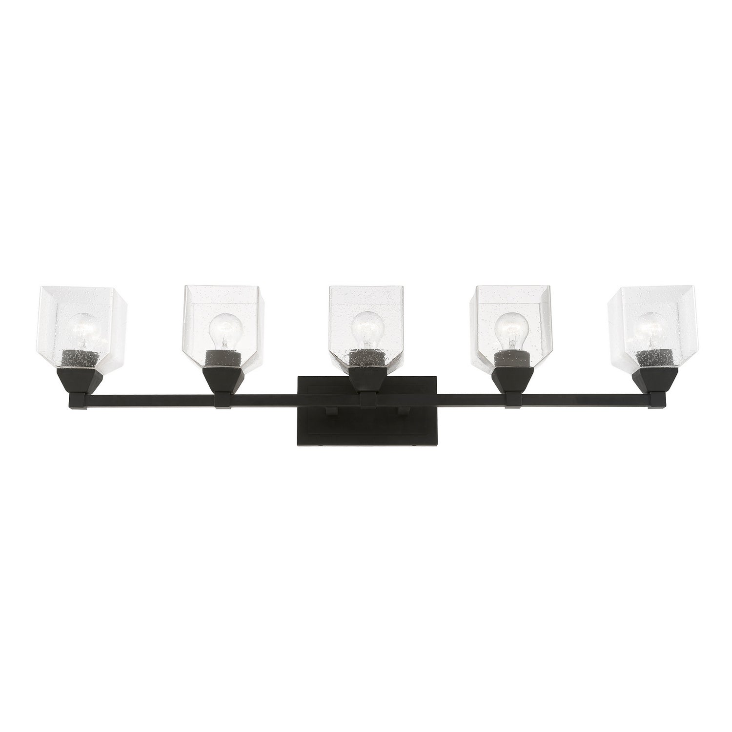 Livex Lighting - 10385-04 - Five Light Vanity Sconce - Aragon - Black