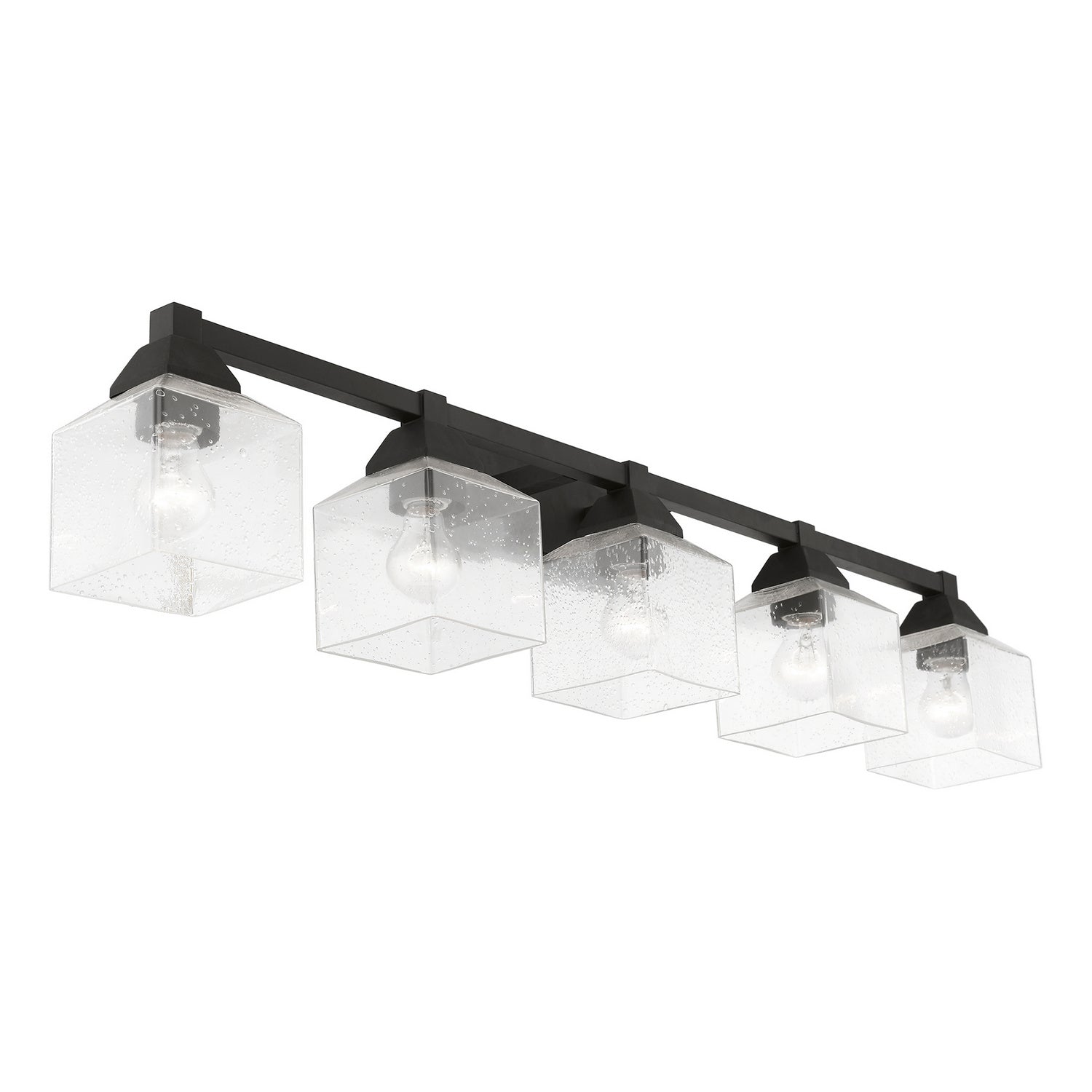 Livex Lighting - 10385-04 - Five Light Vanity Sconce - Aragon - Black