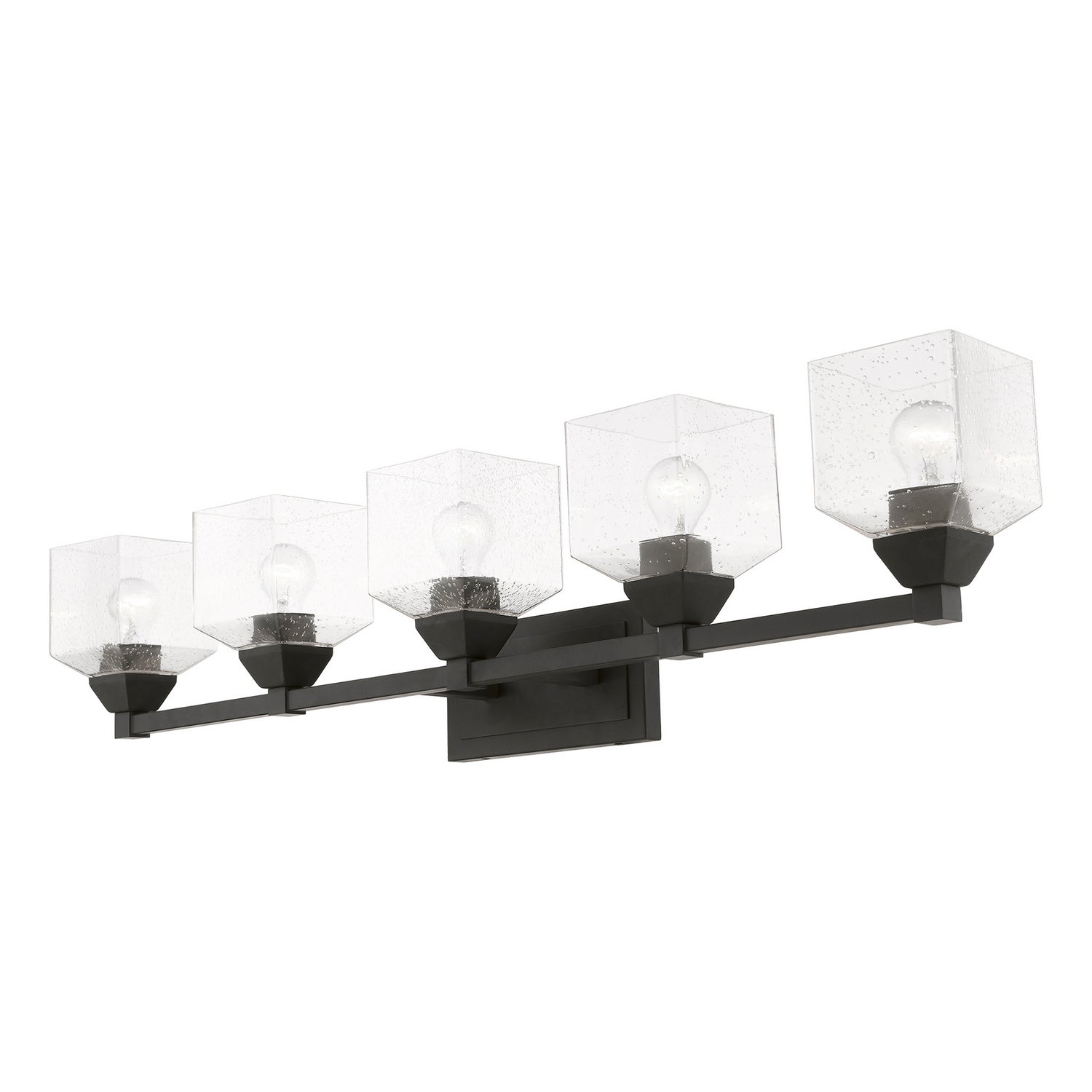 Livex Lighting - 10385-04 - Five Light Vanity Sconce - Aragon - Black