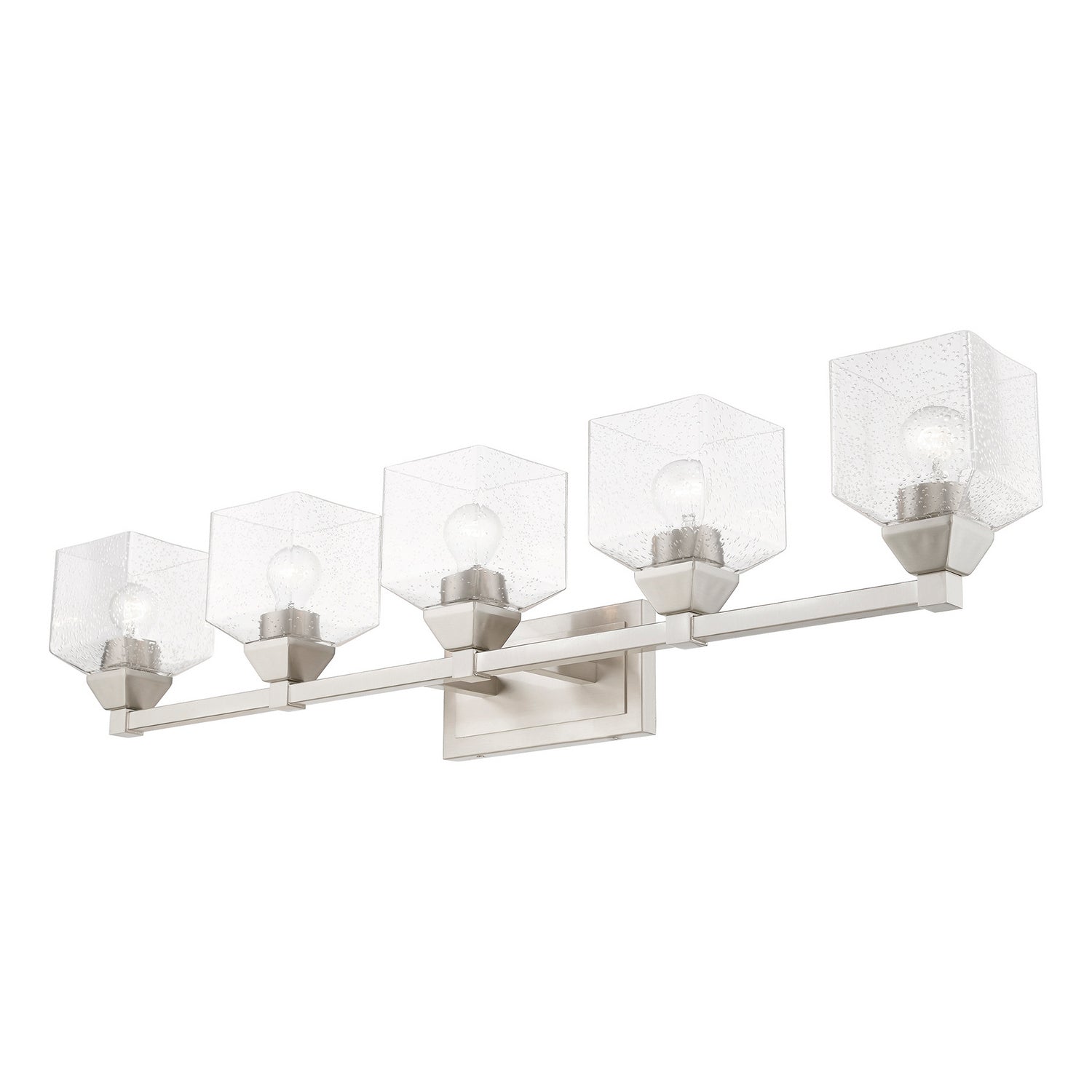 Livex Lighting - 10385-91 - Five Light Vanity Sconce - Aragon - Brushed Nickel