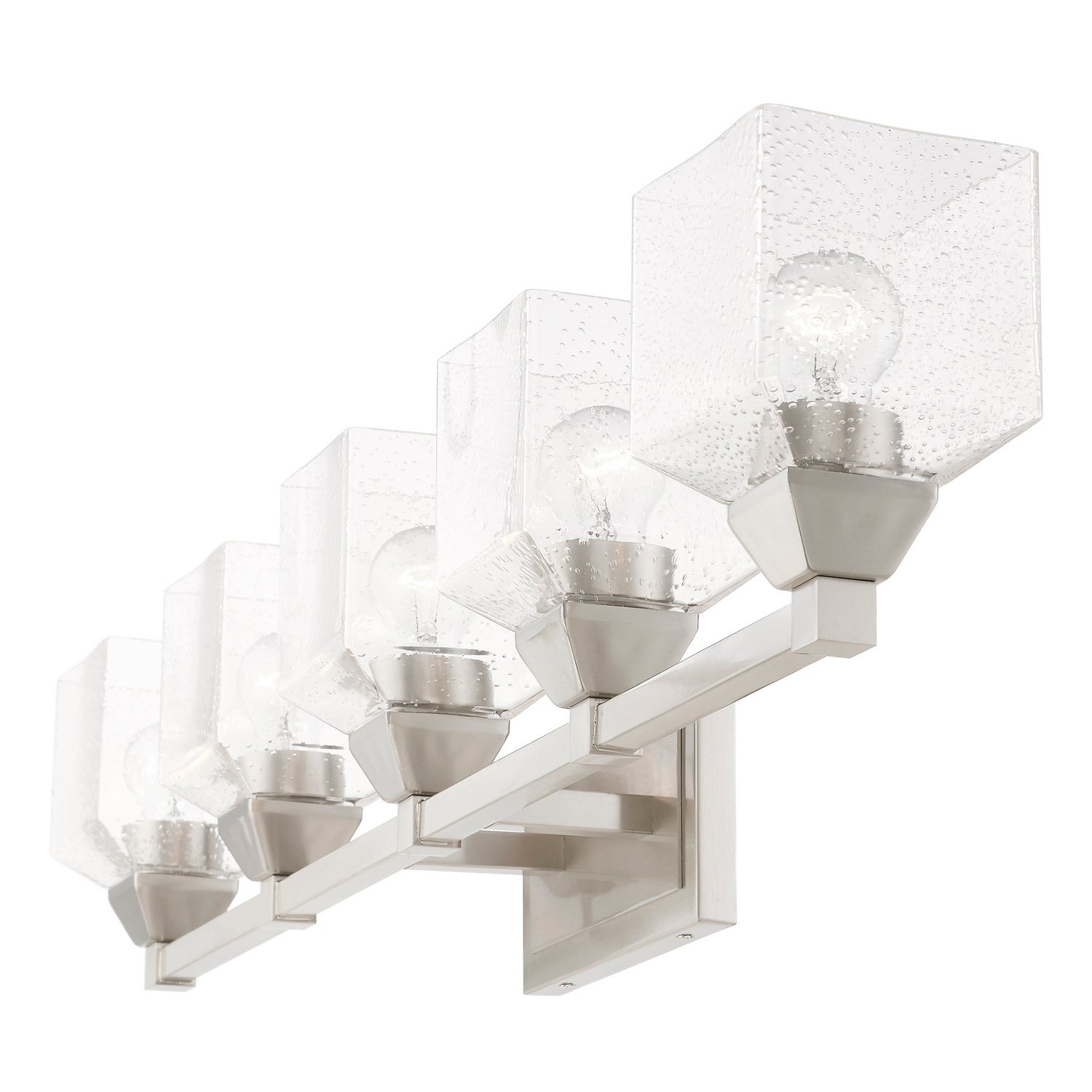 Livex Lighting - 10385-91 - Five Light Vanity Sconce - Aragon - Brushed Nickel