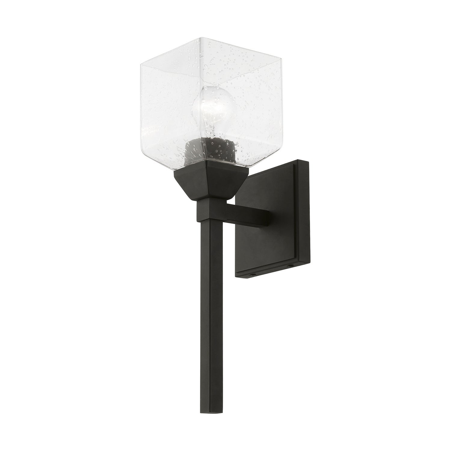 Livex Lighting - 10389-04 - One Light Vanity Sconce - Aragon - Black