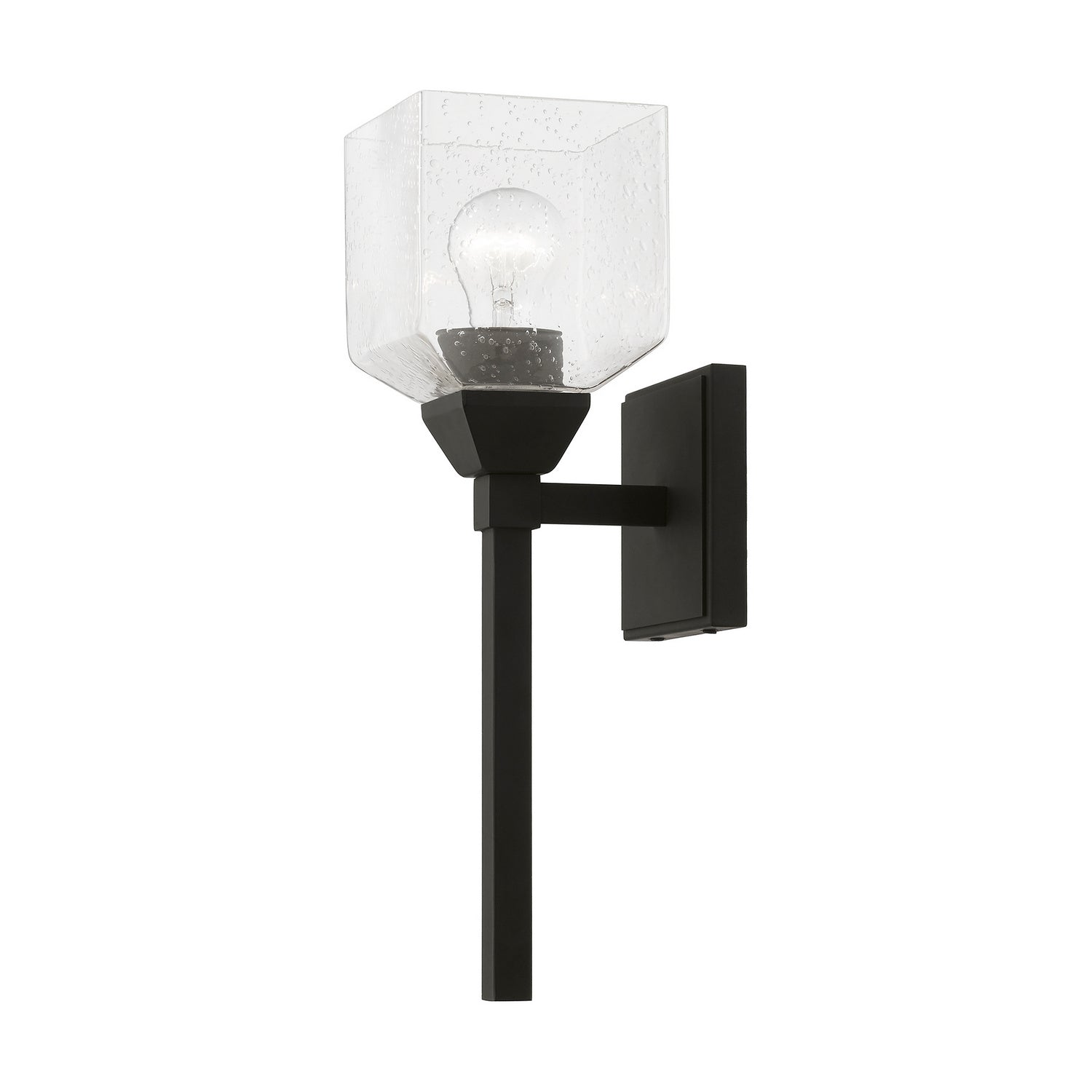 Livex Lighting - 10389-04 - One Light Vanity Sconce - Aragon - Black