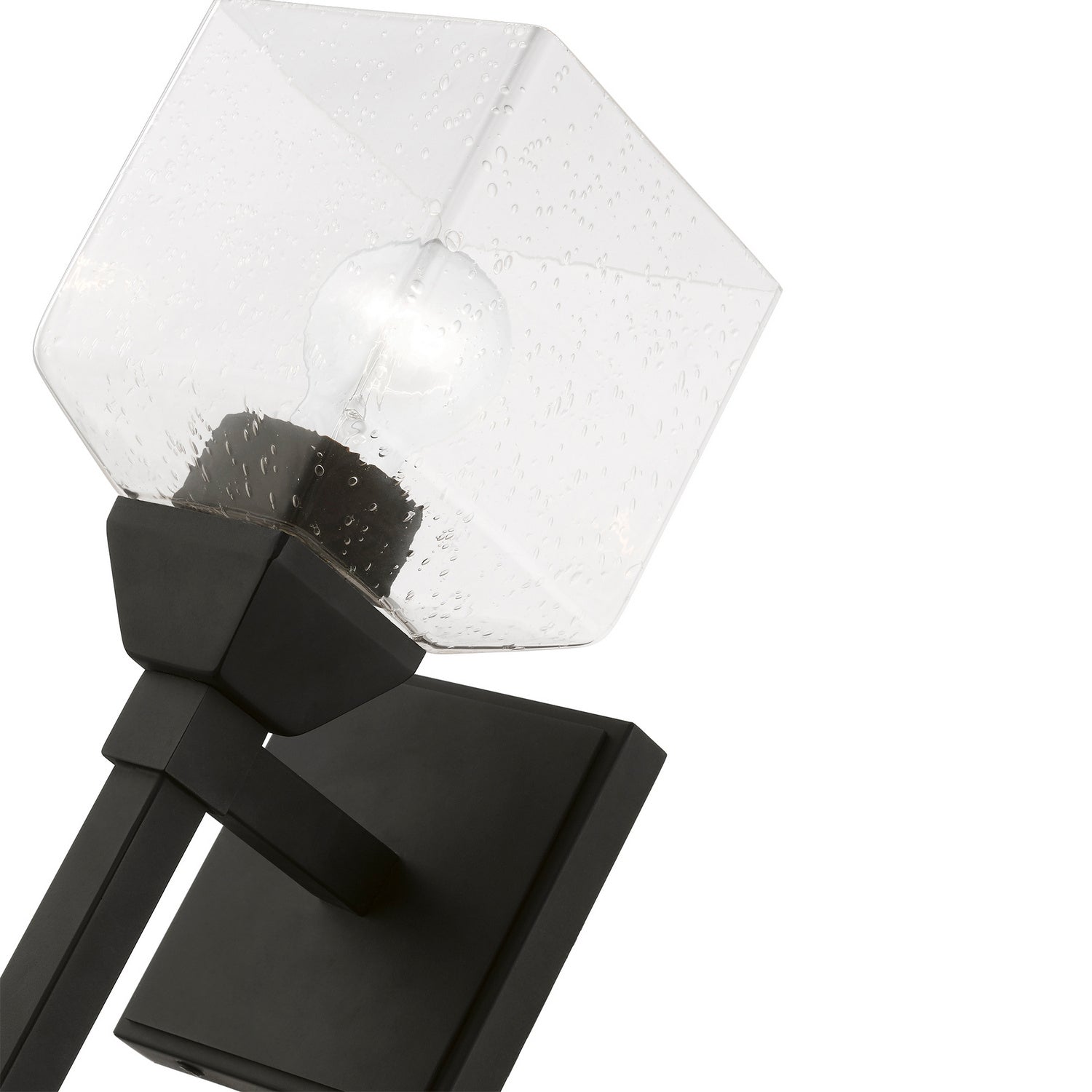 Livex Lighting - 10389-04 - One Light Vanity Sconce - Aragon - Black