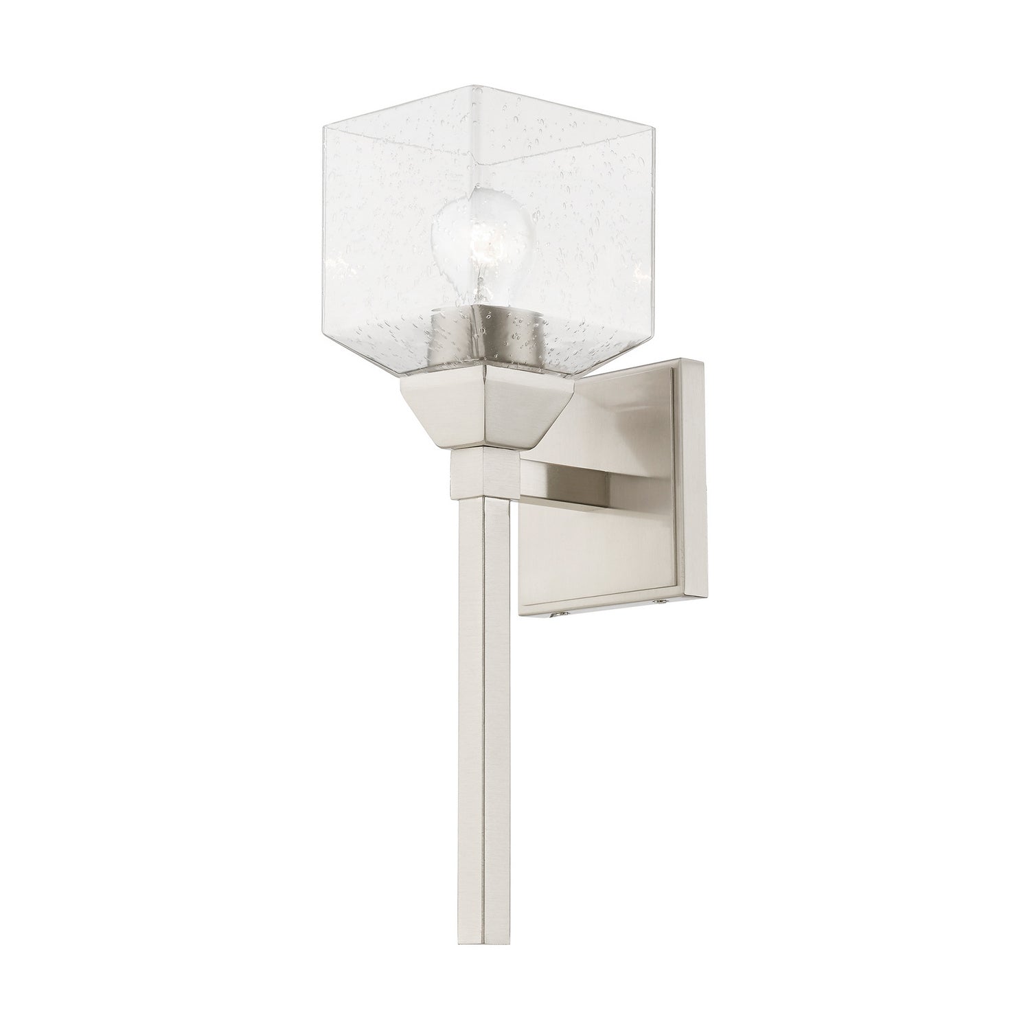 Livex Lighting - 10389-91 - One Light Vanity Sconce - Aragon - Brushed Nickel