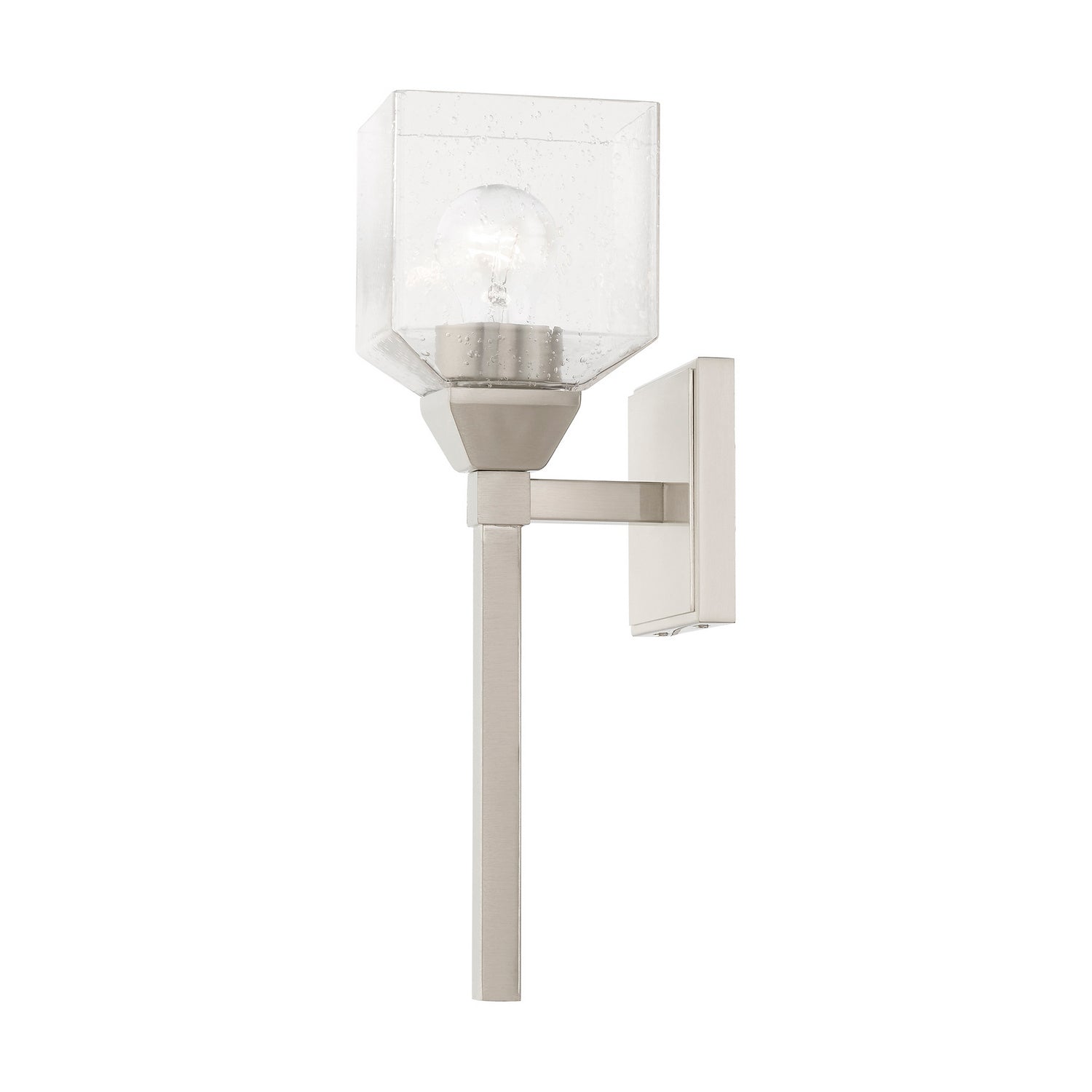 Livex Lighting - 10389-91 - One Light Vanity Sconce - Aragon - Brushed Nickel