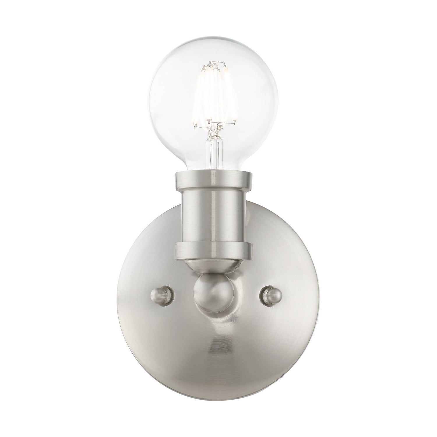 Livex Lighting - 14420-91 - One Light Vanity Sconce - Lansdale - Brushed Nickel