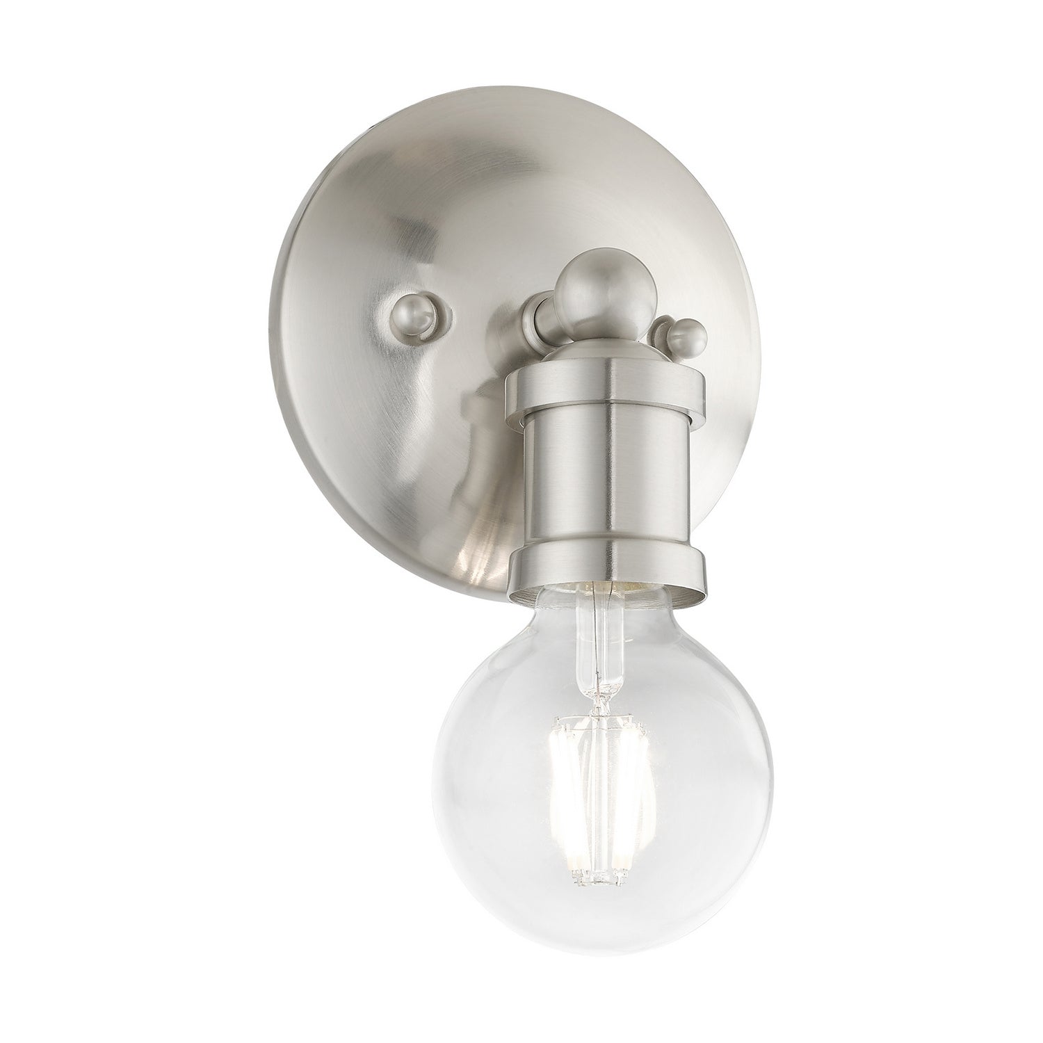Livex Lighting - 14420-91 - One Light Vanity Sconce - Lansdale - Brushed Nickel