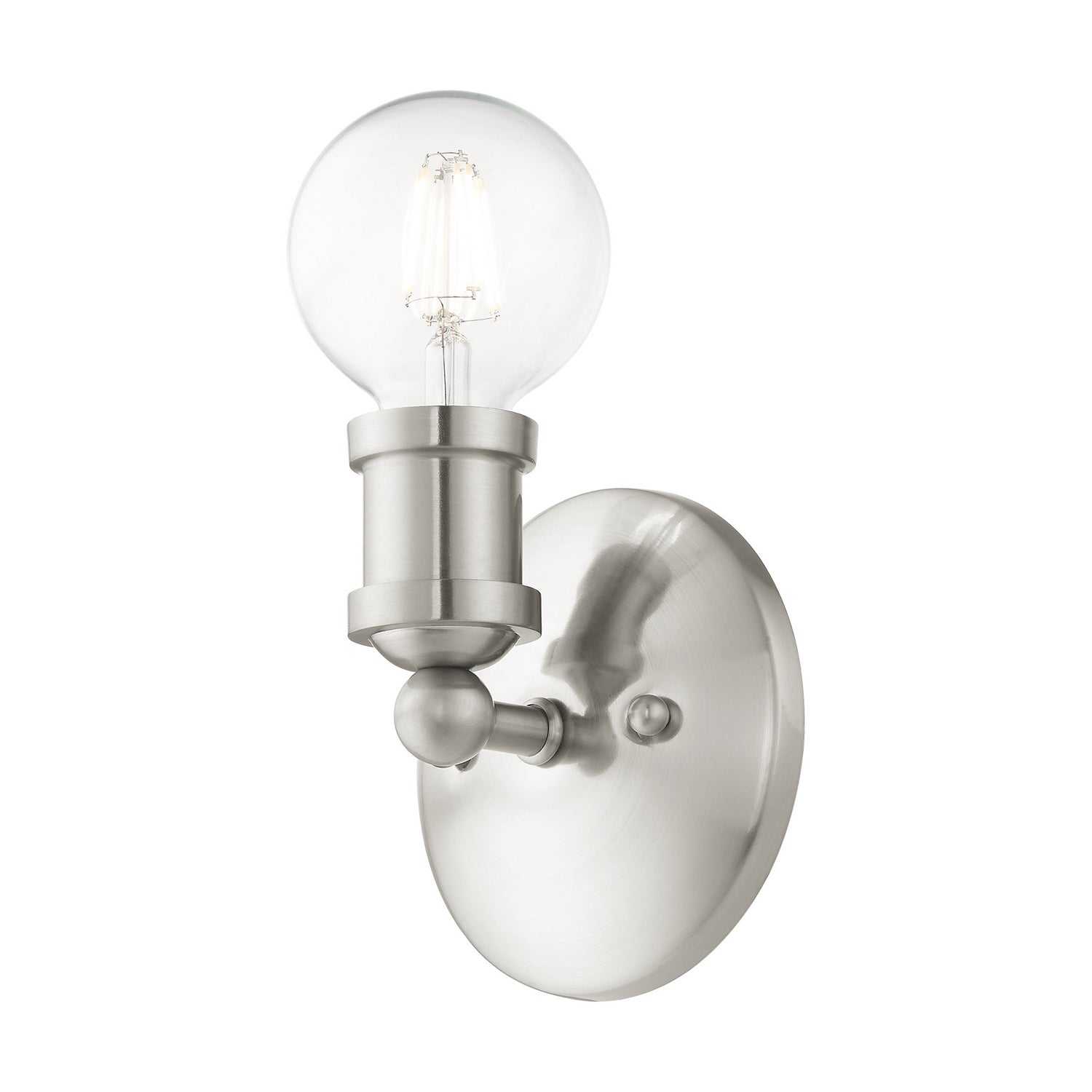 Livex Lighting - 14420-91 - One Light Vanity Sconce - Lansdale - Brushed Nickel