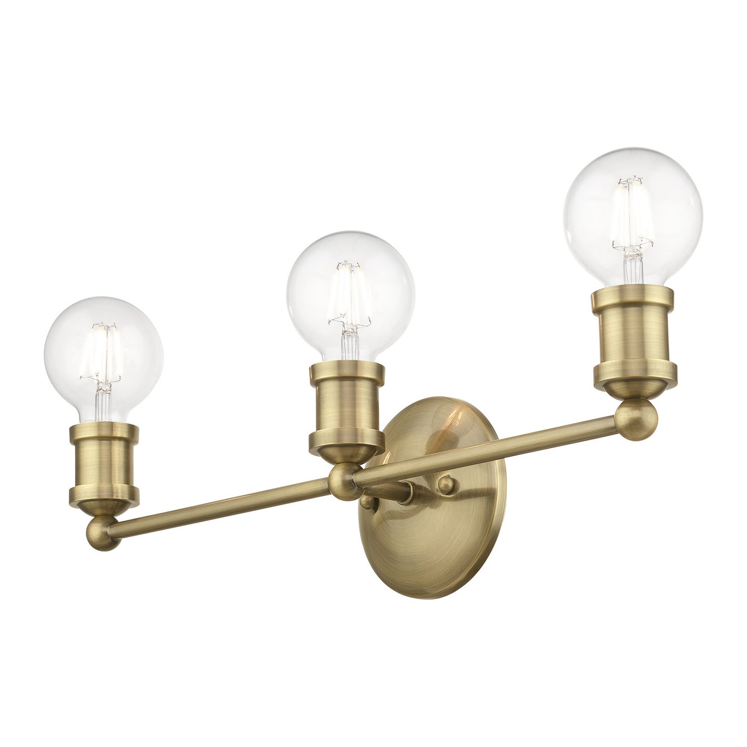Livex Lighting - 14423-01 - Three Light Vanity Sconce - Lansdale - Antique Brass