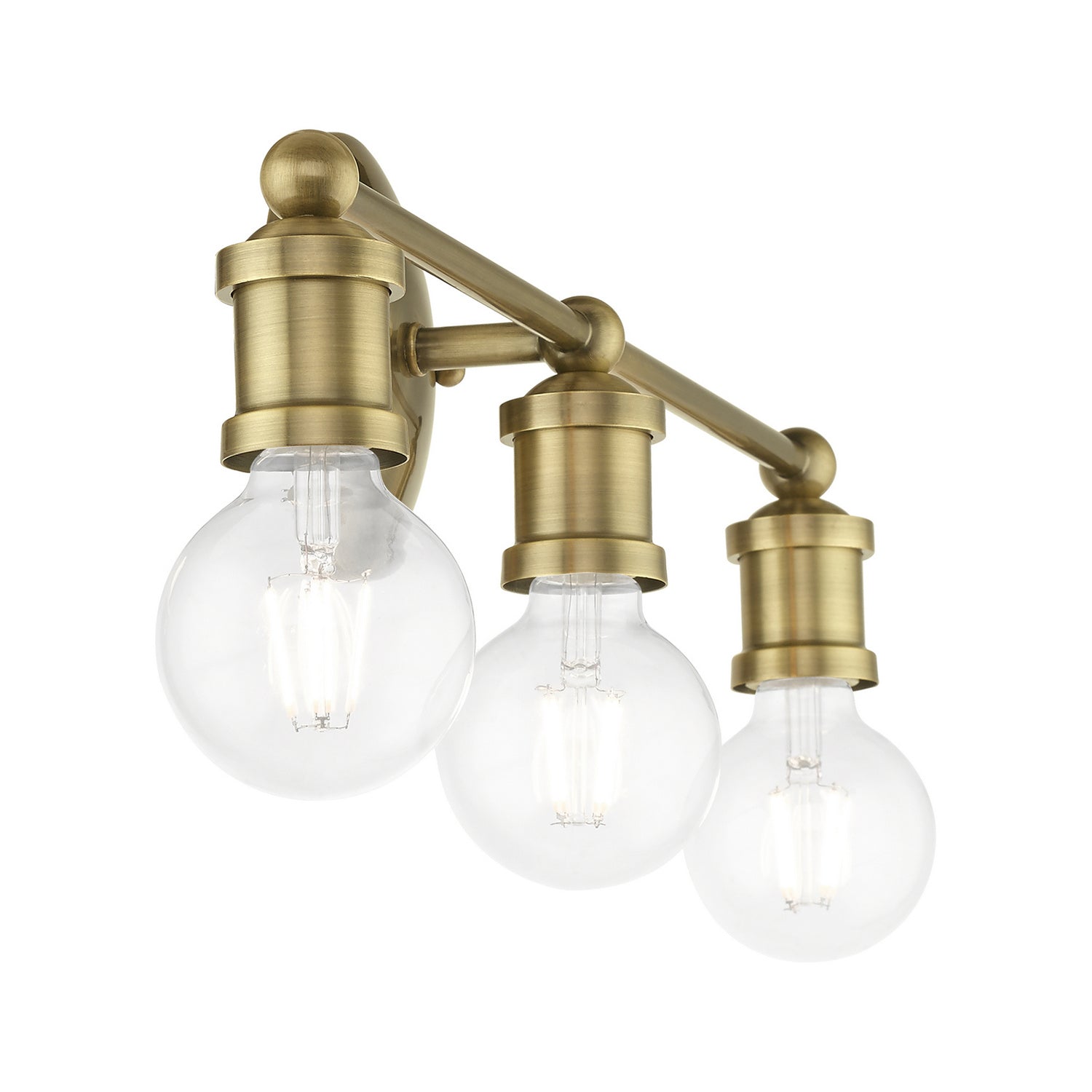 Livex Lighting - 14423-01 - Three Light Vanity Sconce - Lansdale - Antique Brass