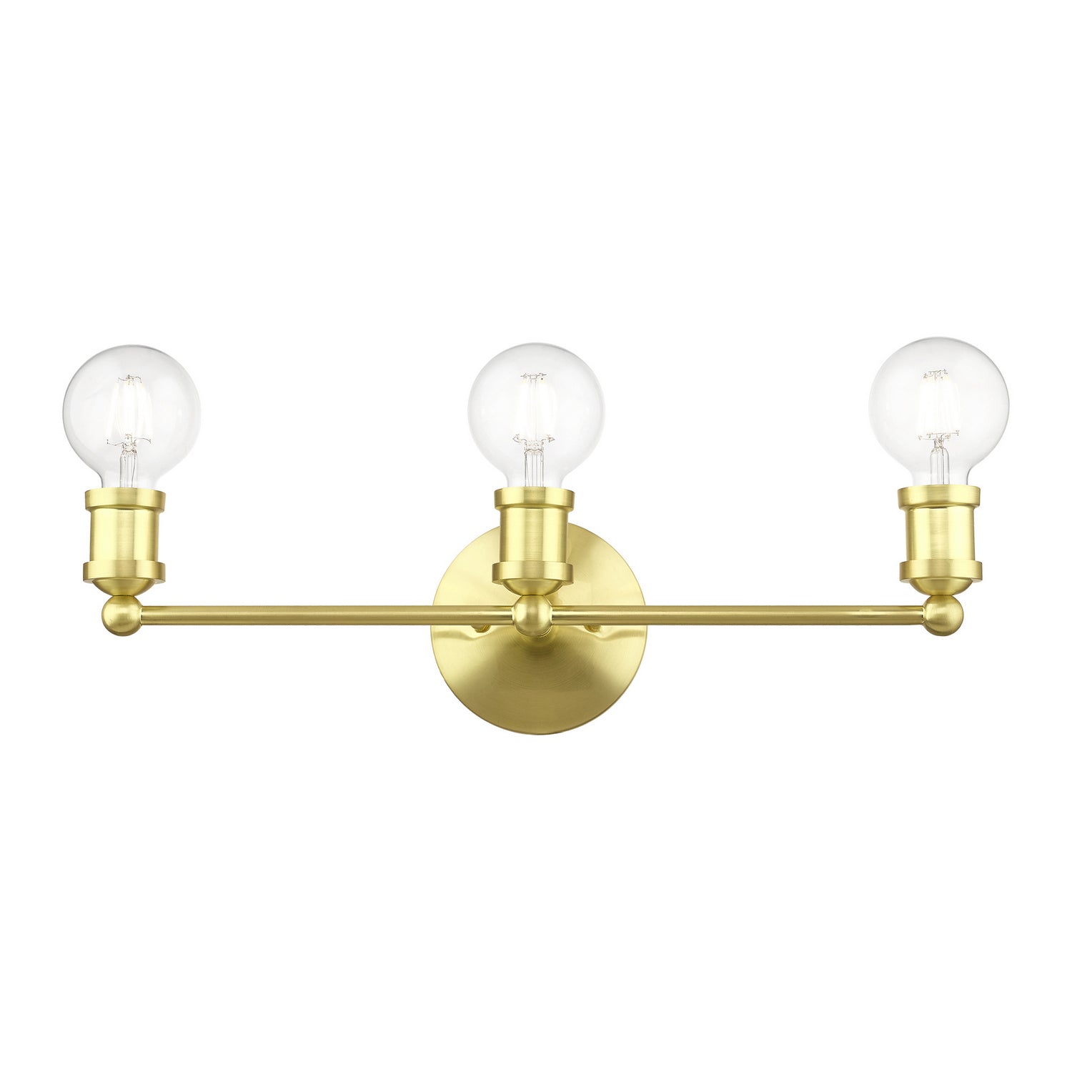 Livex Lighting - 14423-12 - Three Light Vanity Sconce - Lansdale - Satin Brass