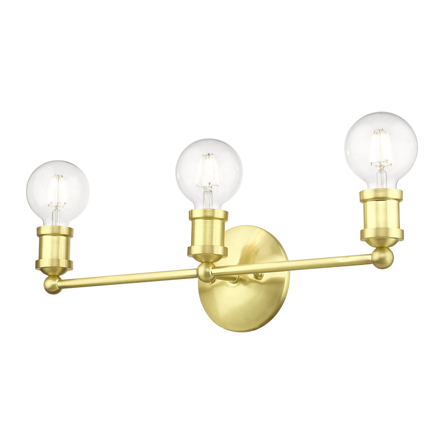 Livex Lighting - 14423-12 - Three Light Vanity Sconce - Lansdale - Satin Brass