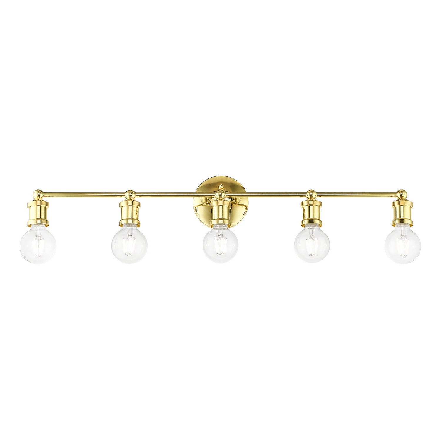 Livex Lighting - 14425-02 - Five Light Vanity Sconce - Lansdale - Polished Brass