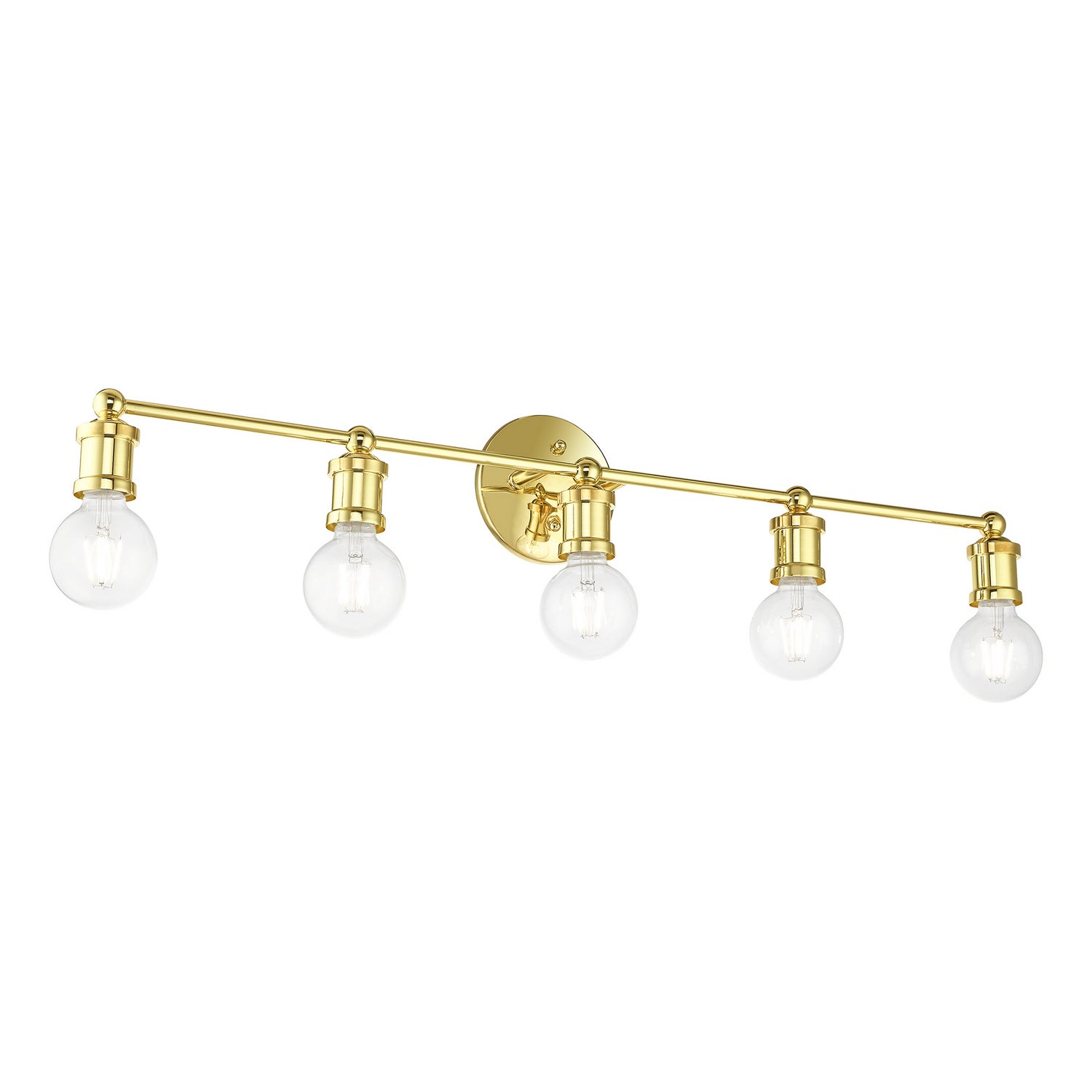 Livex Lighting - 14425-02 - Five Light Vanity Sconce - Lansdale - Polished Brass