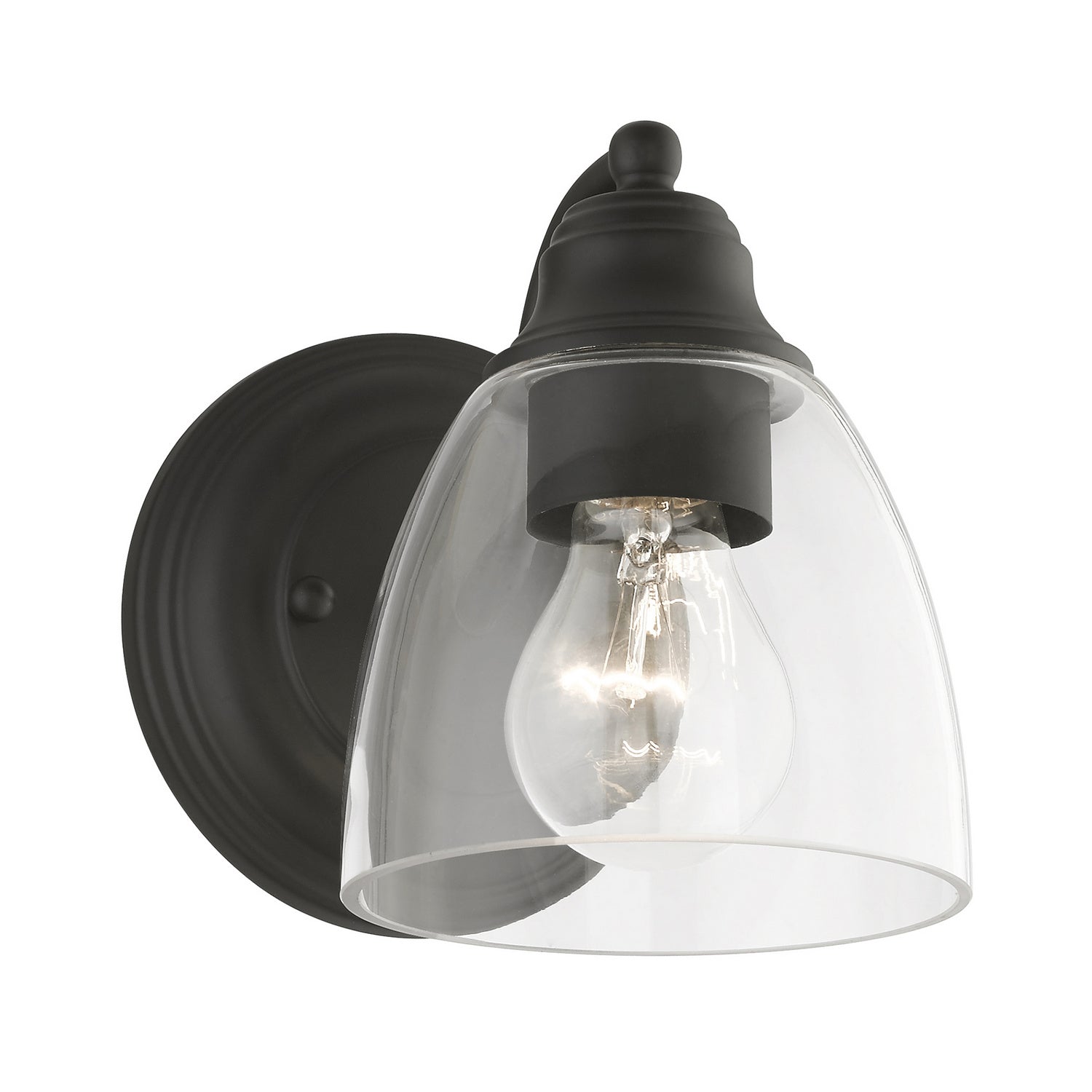 Livex Lighting - 15131-04 - One Light Vanity Sconce - Montgomery - Black