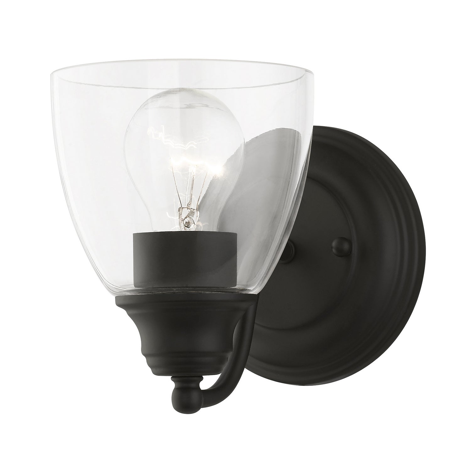 Livex Lighting - 15131-04 - One Light Vanity Sconce - Montgomery - Black