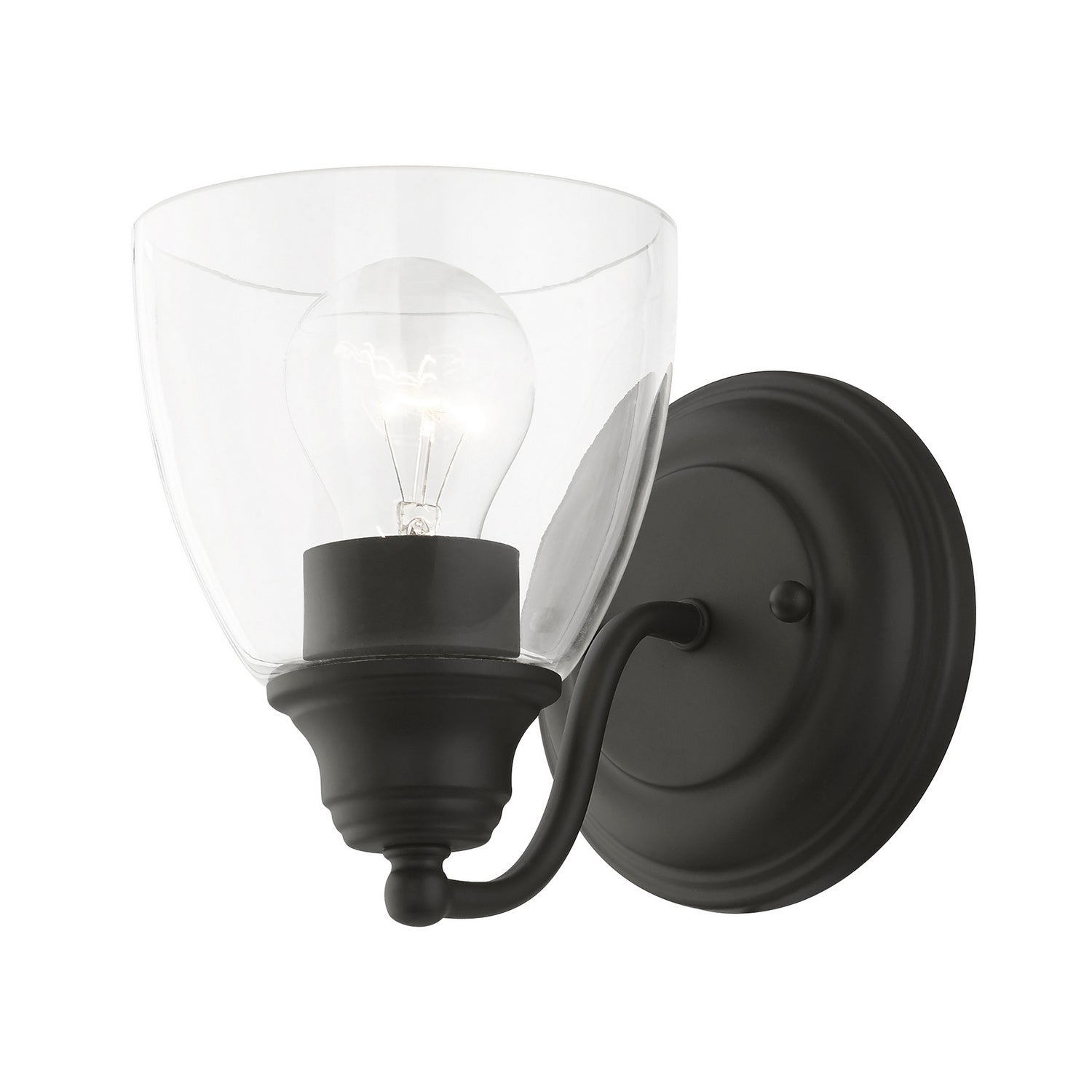 Livex Lighting - 15131-04 - One Light Vanity Sconce - Montgomery - Black