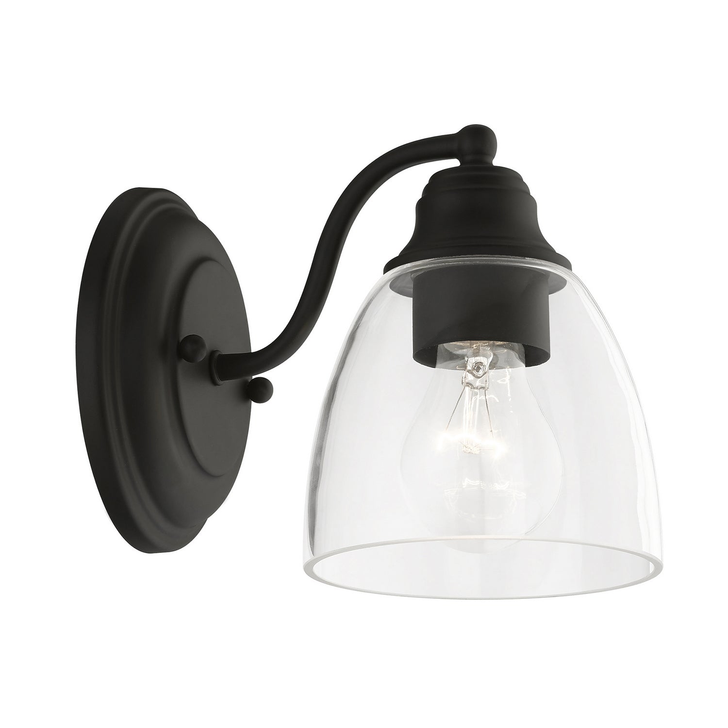 Livex Lighting - 15131-04 - One Light Vanity Sconce - Montgomery - Black